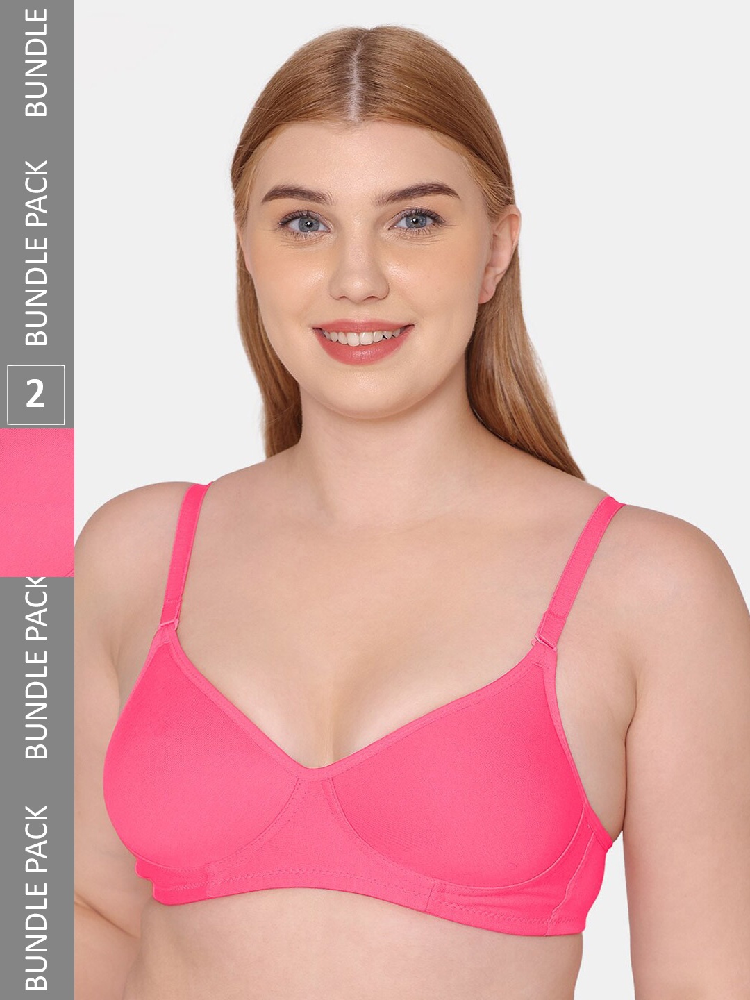 

Tweens Lightly Padded Cotton Seamless Bra, Pink