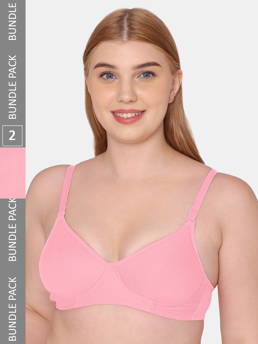 

Tweens Lightly Padded Cotton Seamless Bra, Pink