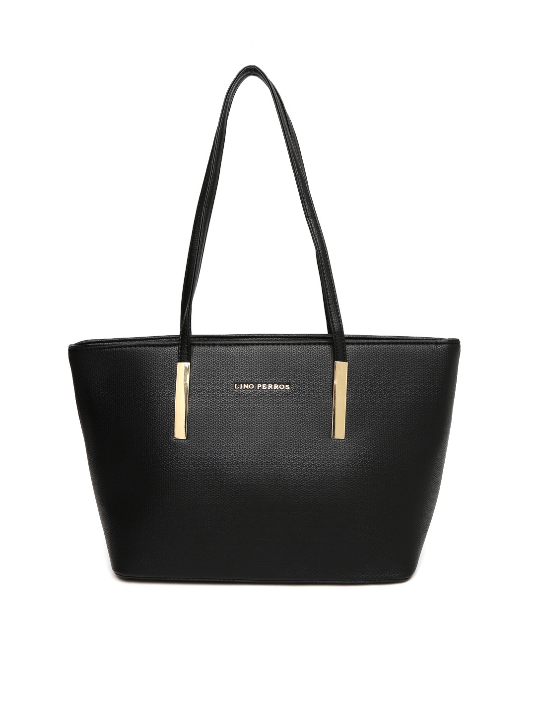 

Lino Perros Black Solid Shoulder Bag