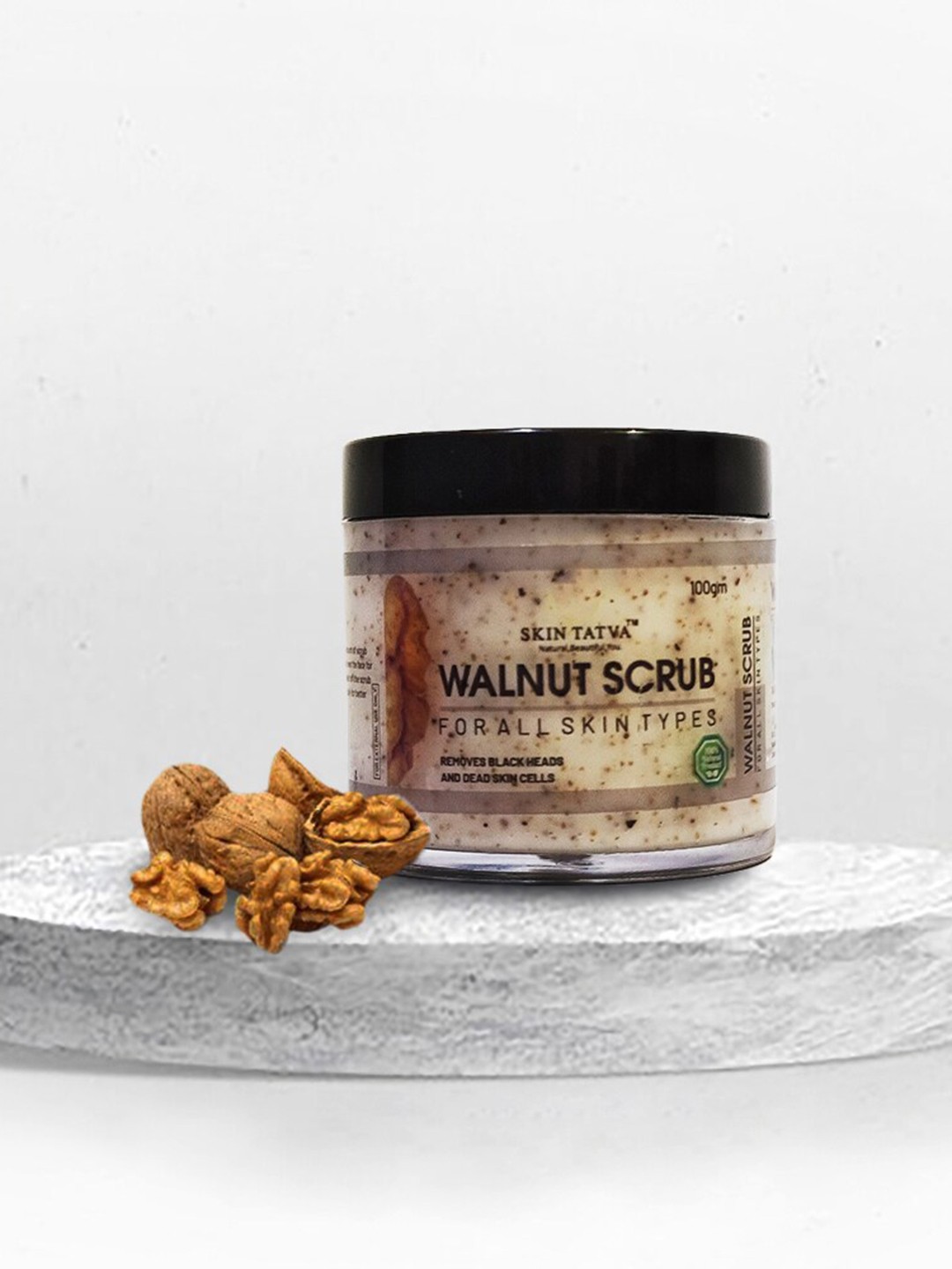 

Skin Tatva Walnut Scrub for Blackhead Removal - 100 gm, Beige