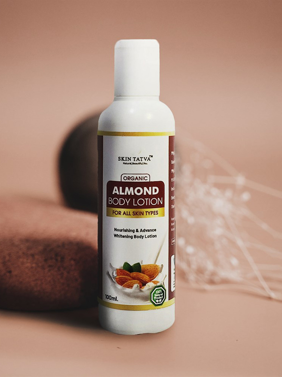 

Skin Tatva Set of 2 Organic Almond SPF15 Whitening Body Lotion with Honey - 100 ml each, White