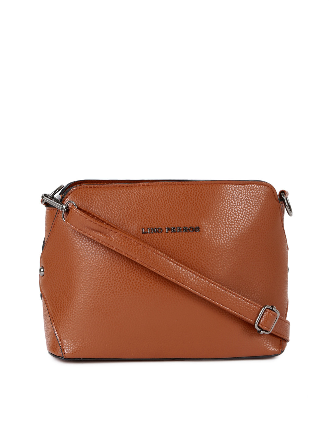 

Lino Perros Tan Brown Solid Sling Bag