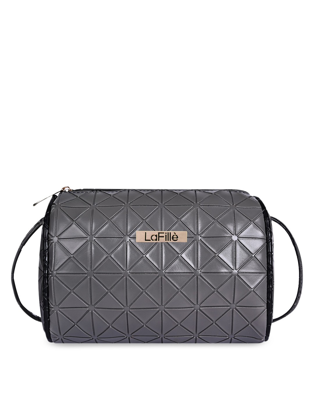 

LaFille Textured Structured Sling Bag, Grey