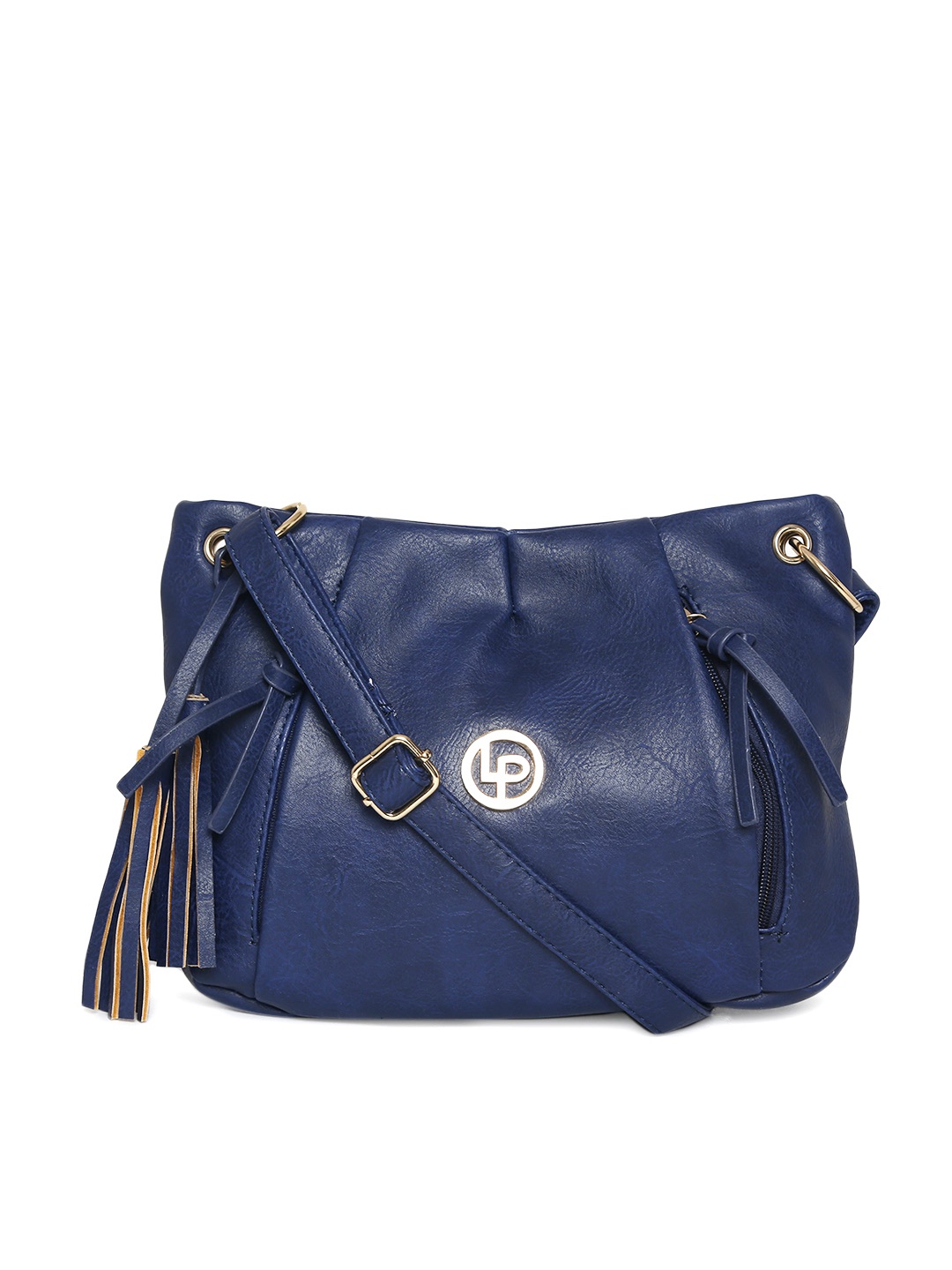 

Lino Perros Blue Solid Sling Bag