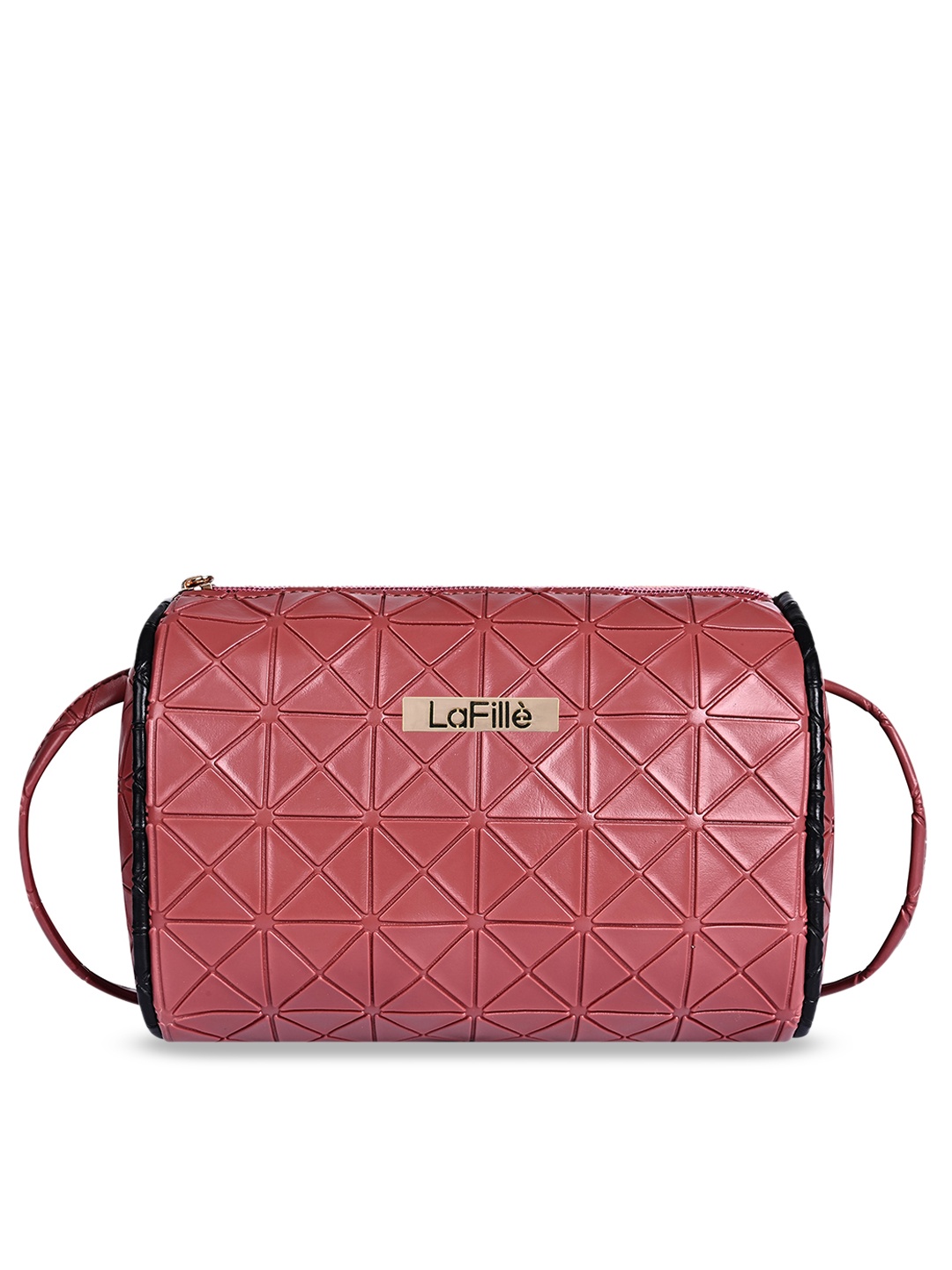 

LaFille Textured Structured Sling Bag, Peach