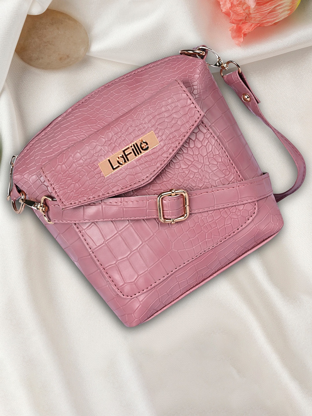 

LaFille Structured Sling Bag, Purple