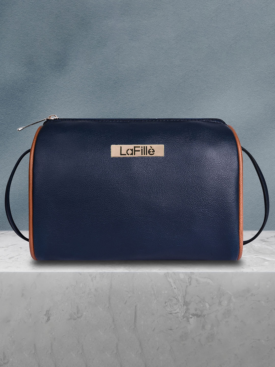 

LaFille PU Structured Sling Bag, Blue