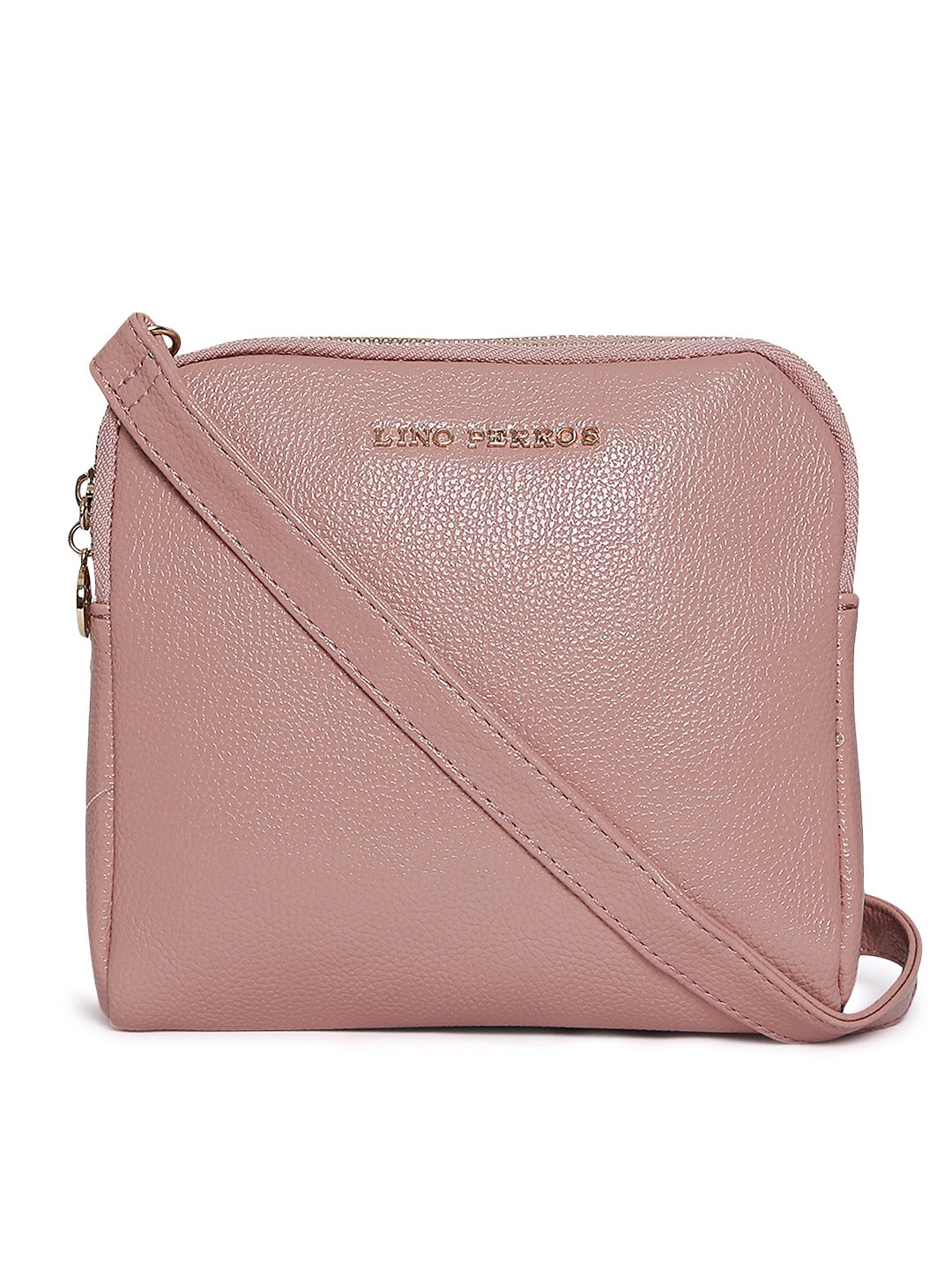 

Lino Perros Dusty Pink Solid Sling Bag