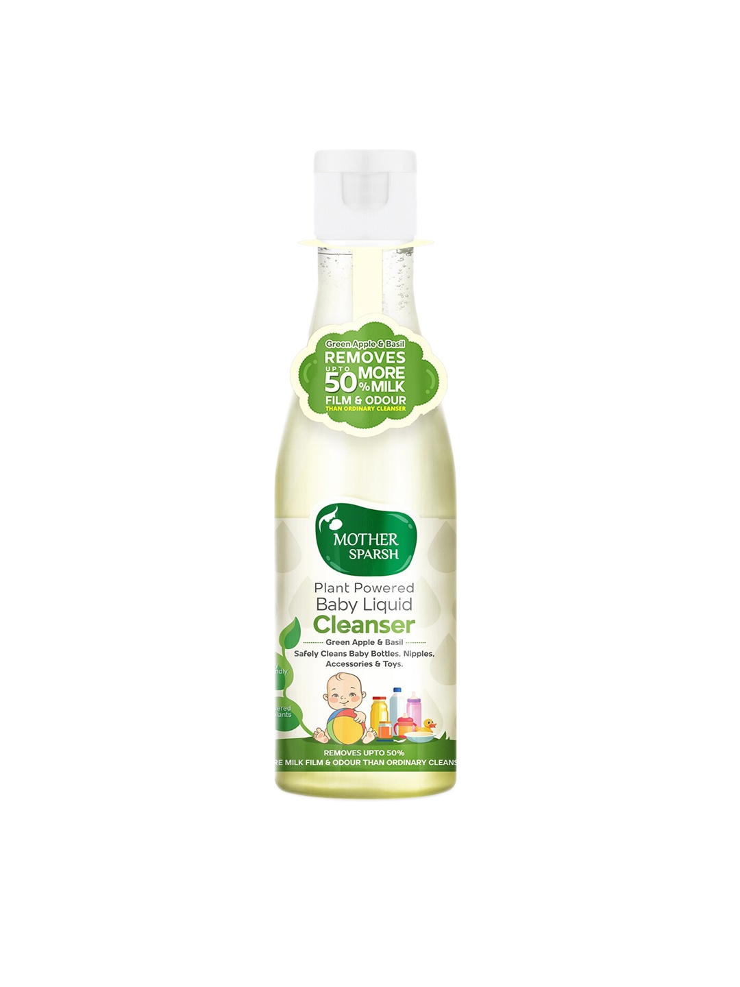 

Mother Sparsh Plant Powered Natural Baby Liquid Cleanser - 175 ml, Transparent