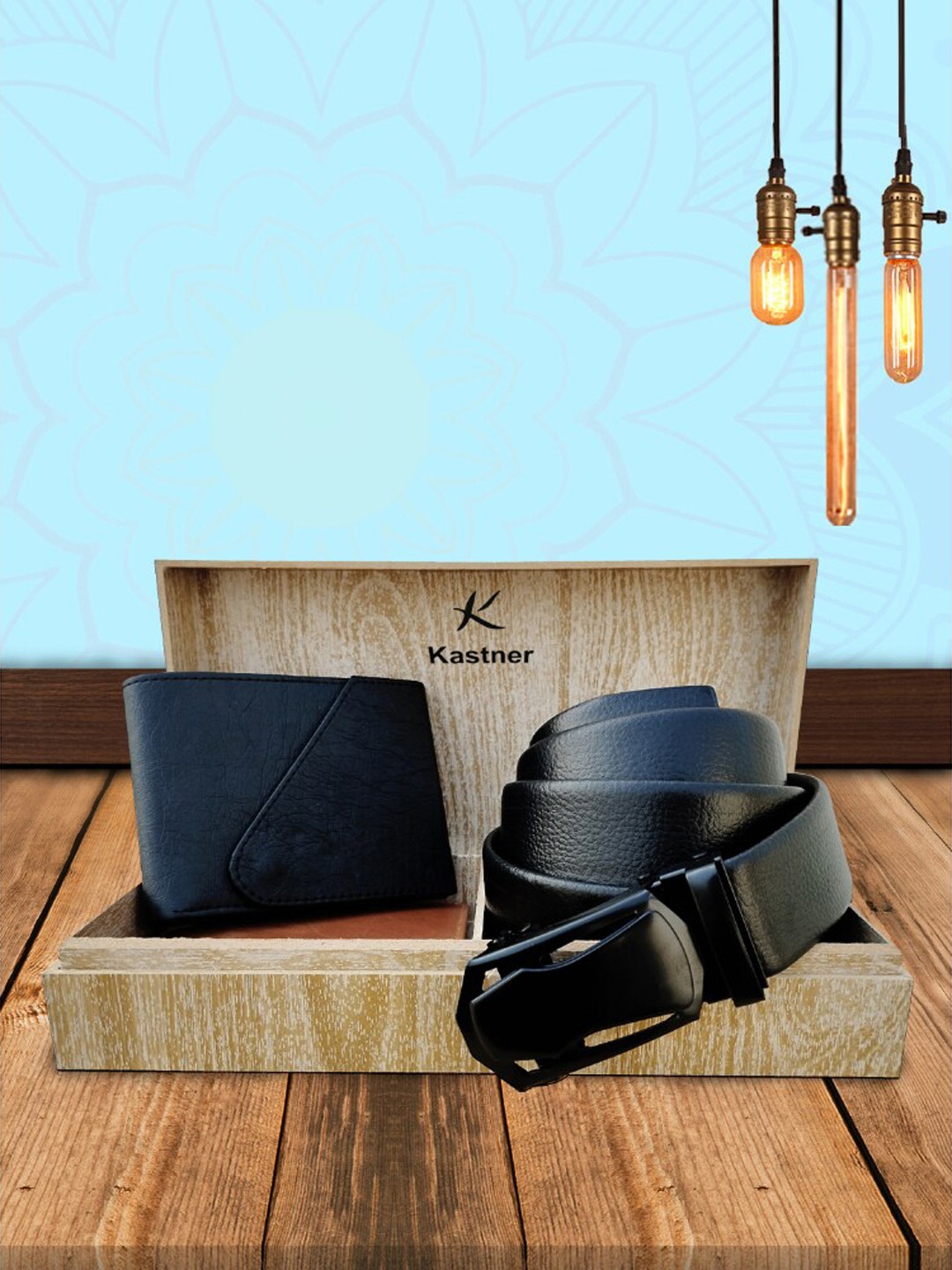 

Kastner Men Belt & Wallet Accessory Gift Set, Black