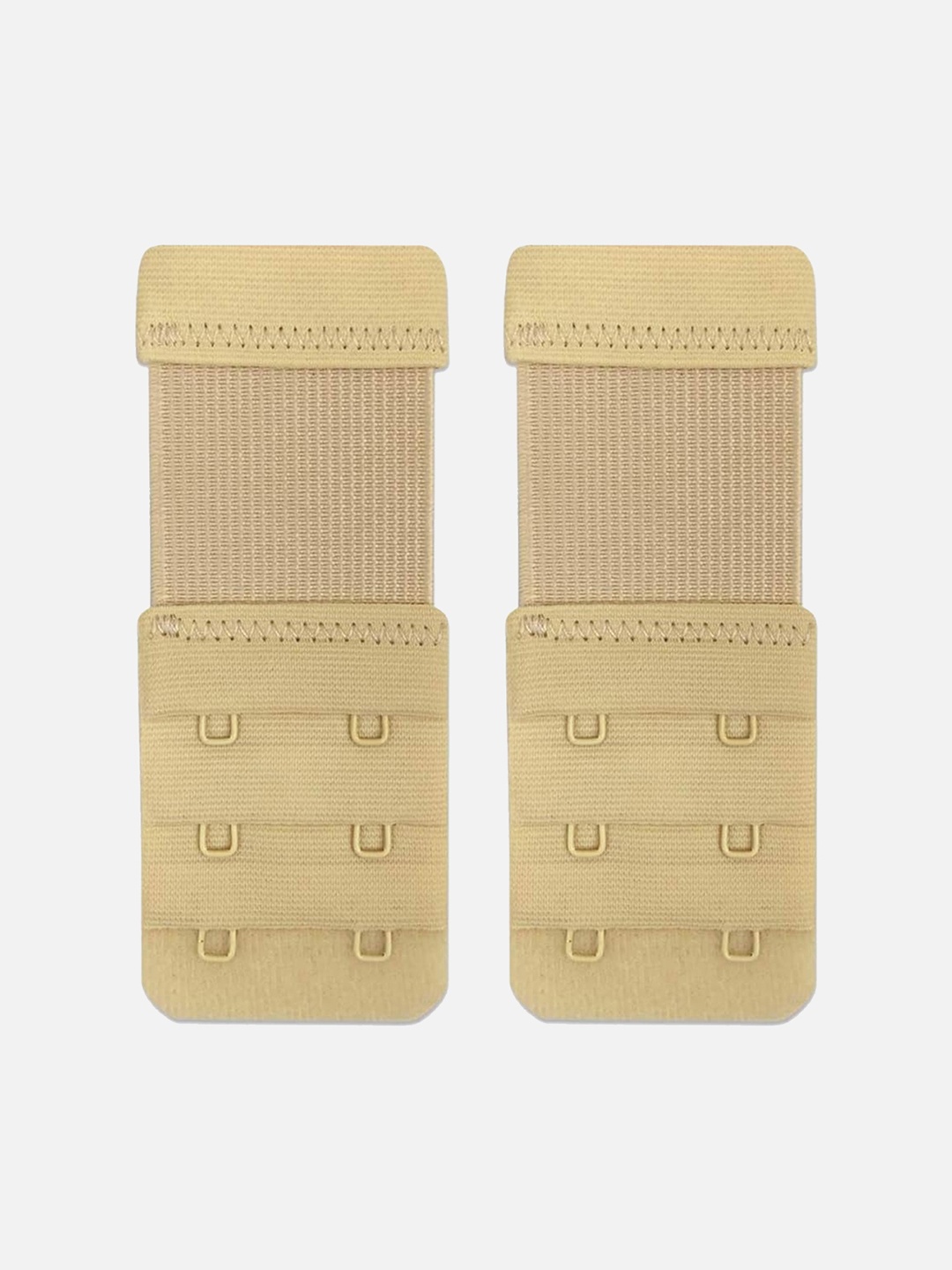 

StyFun Pack of 2 Stretchy 2 Hook 3 Eye Bra Extenders, Beige