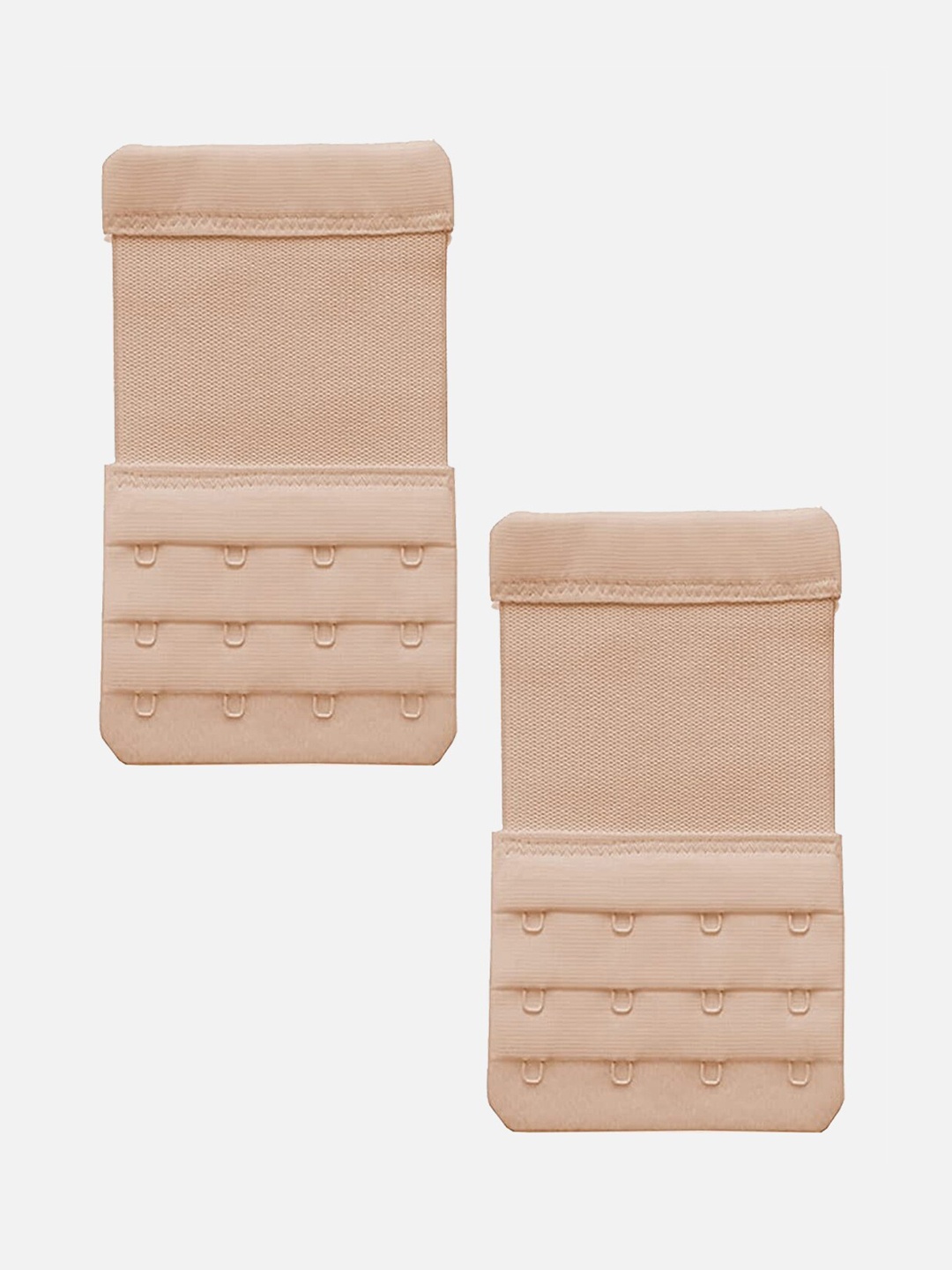 

StyFun Pack of 2 Stretchy 4 Hook 4 Eye Bra Extenders, Beige