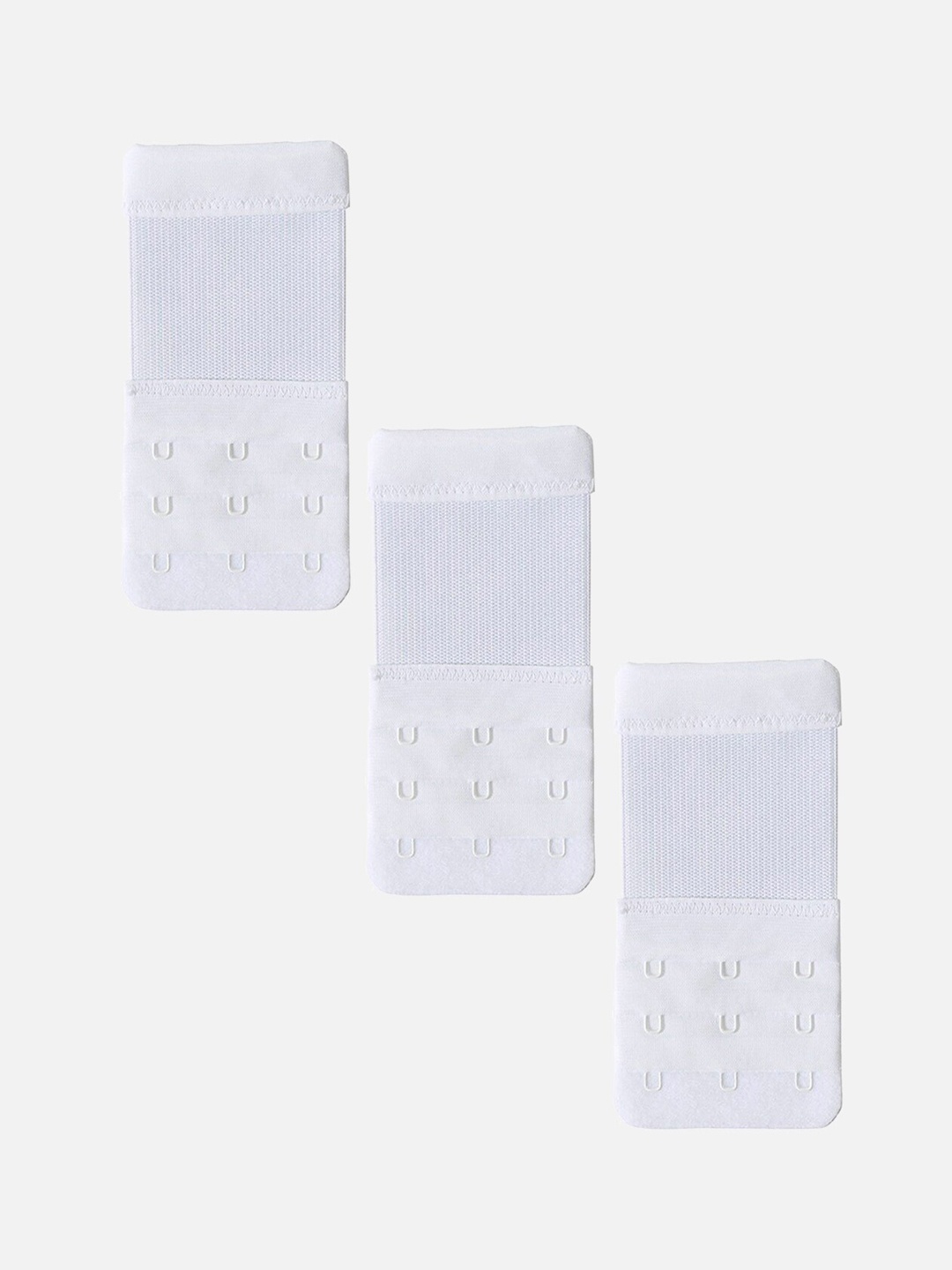 

StyFun Set Of 3 Hook & Eye Stretchy Bra Extenders, White