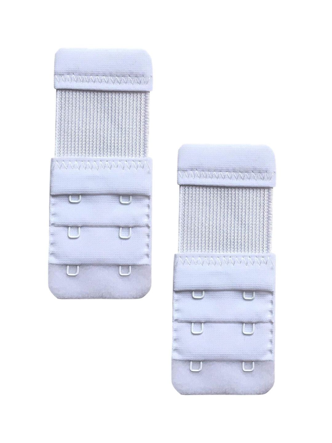 

StyFun Pack of 2 2 Hook 3 Eye Bra Extenders, White