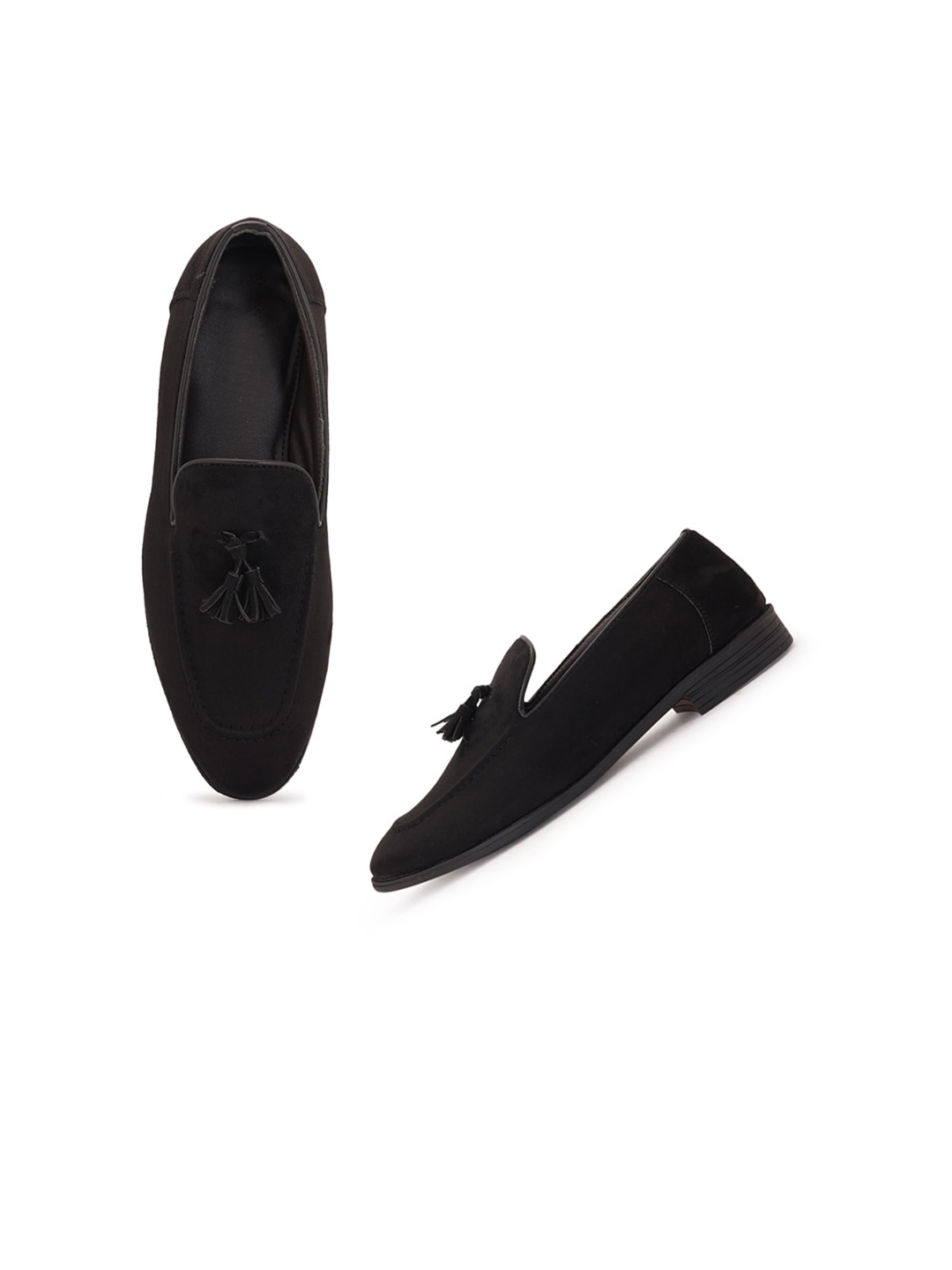 

Style Shoes Men Formal Tassel Loafers, Black