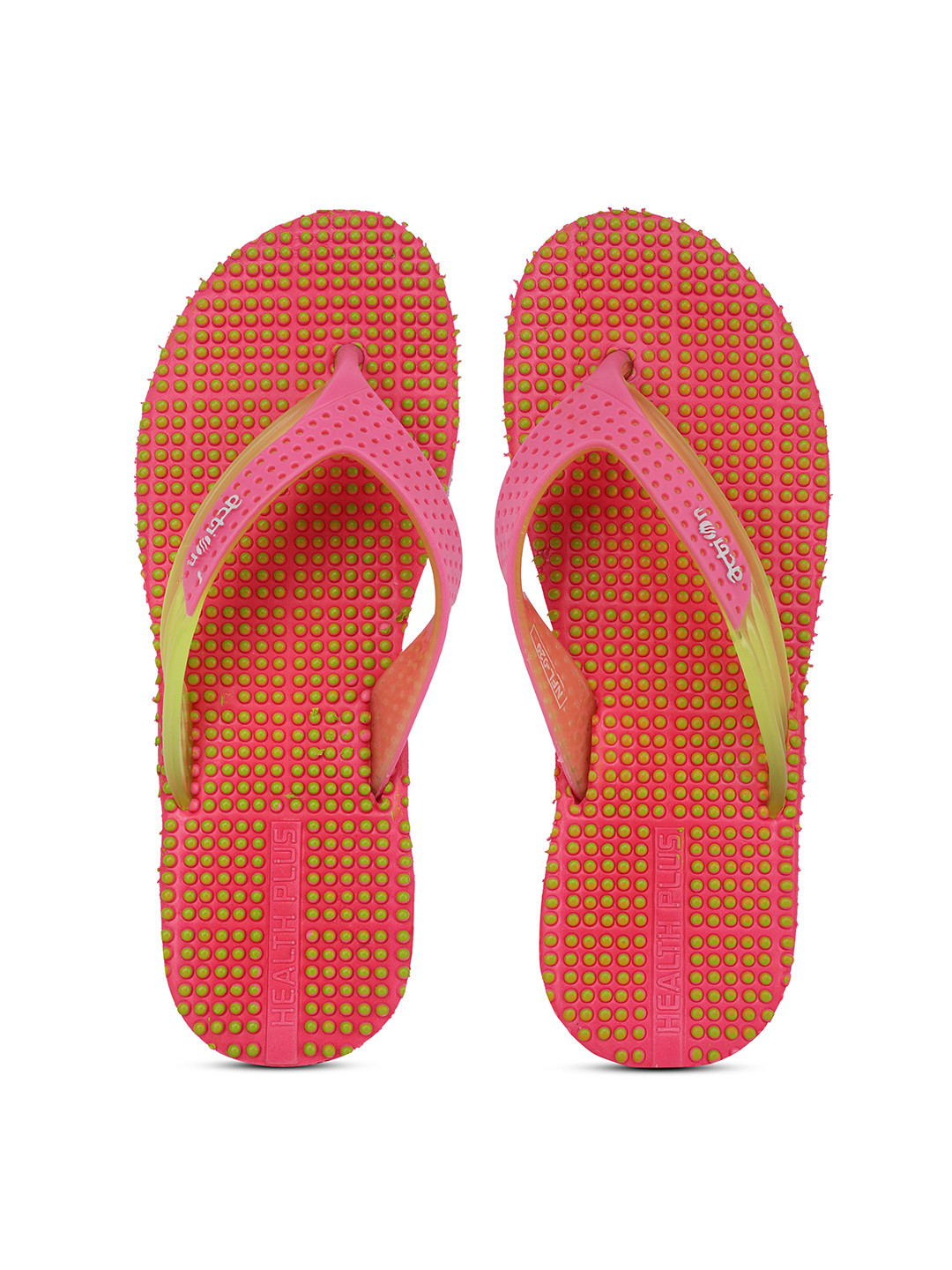 

Action Plus Women Printed Rubber Thong Flip-Flops, Pink