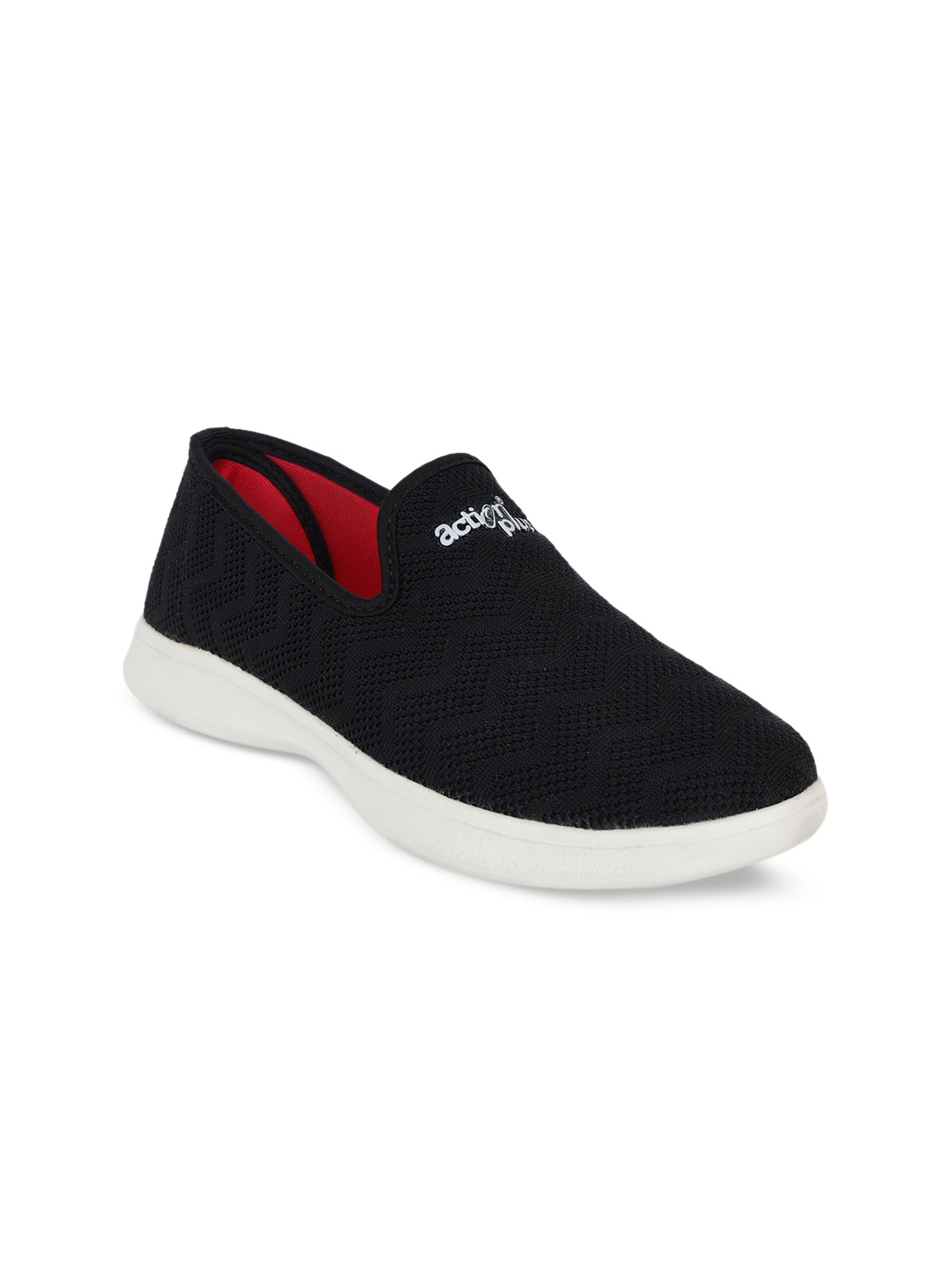 

Action Plus Women Slip-On Sneakers, Black