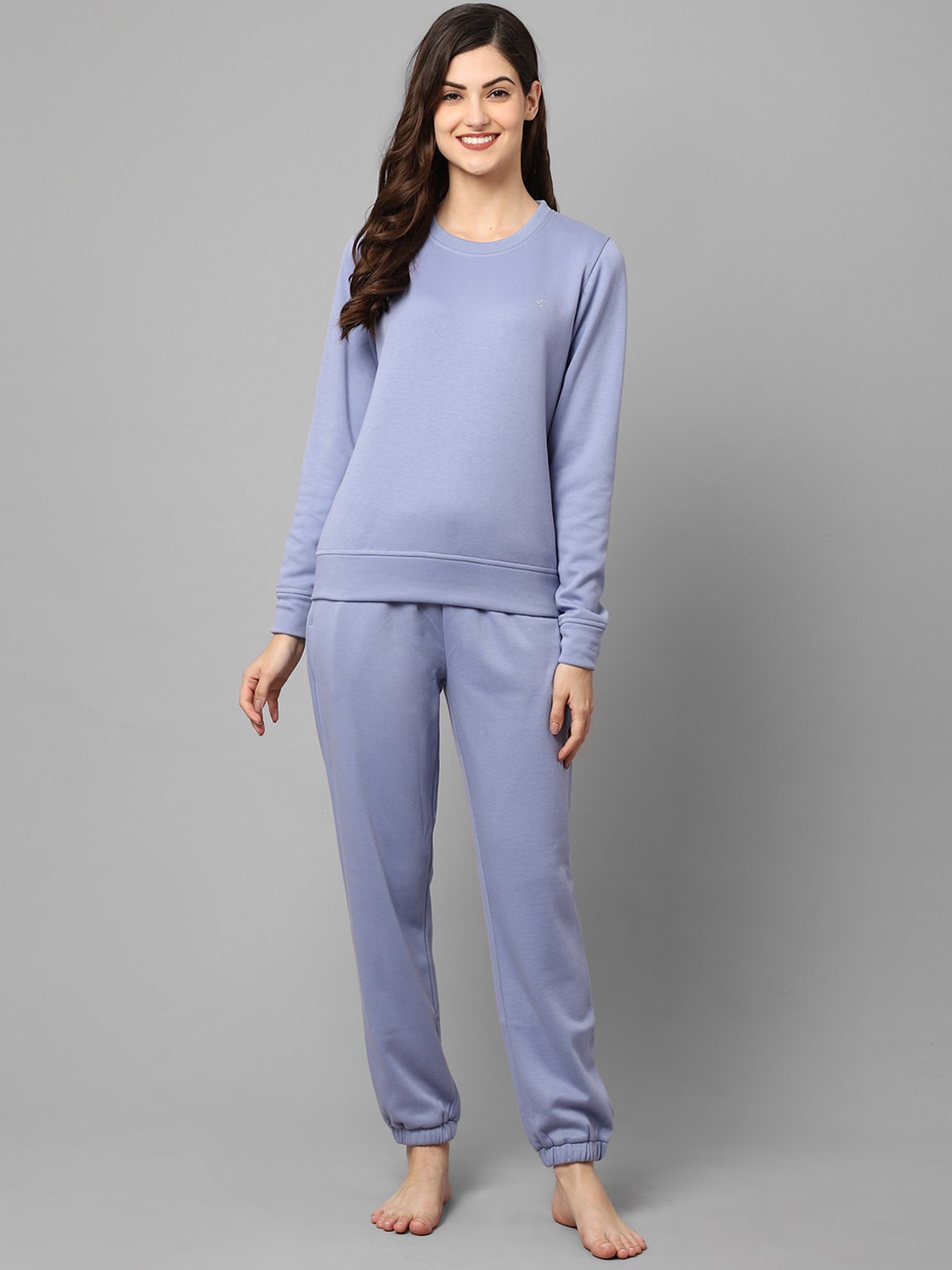 

Aerowarm Women Round Neck Night suit, Blue