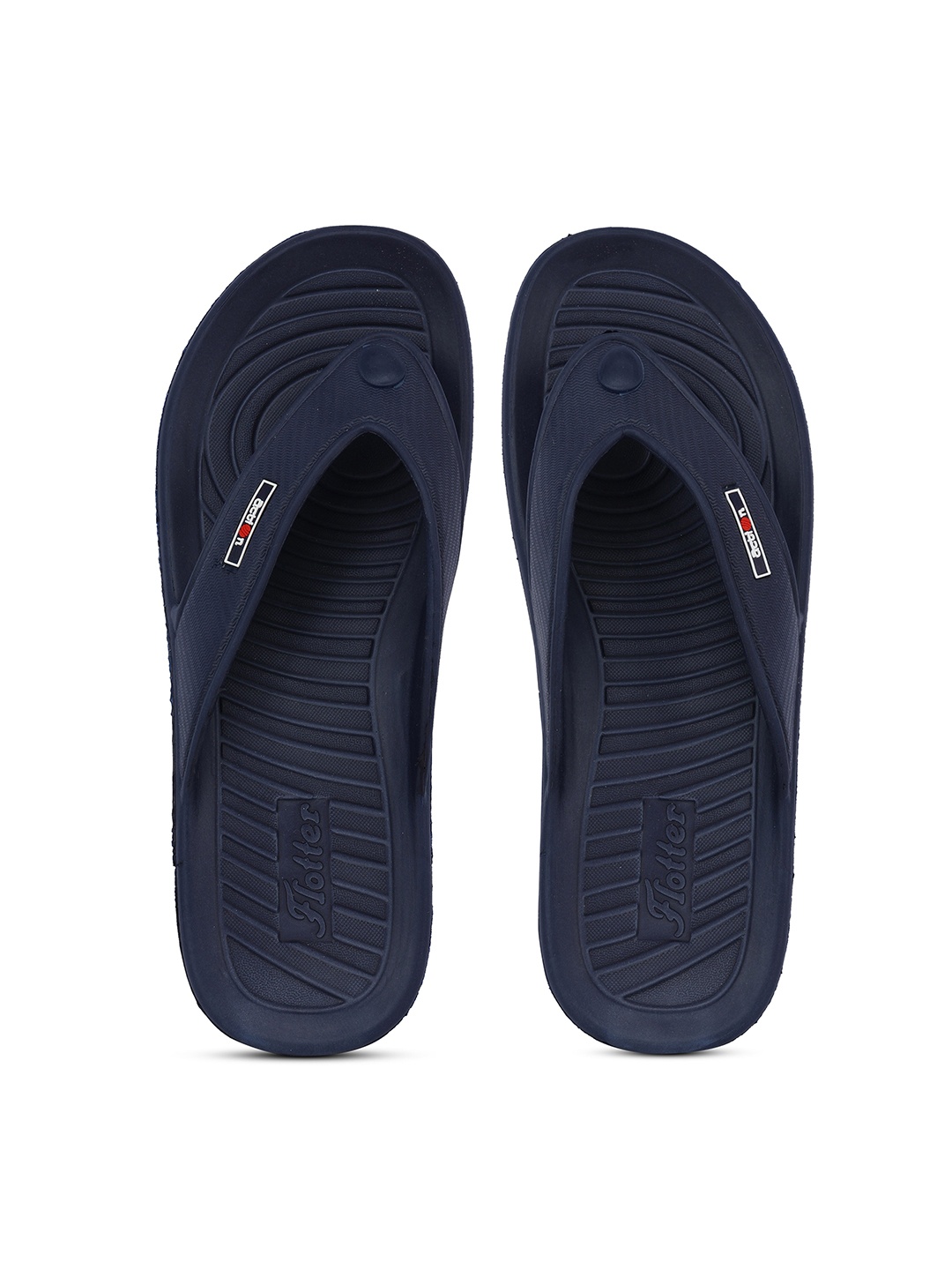 

Action Plus Men Rubber Thong Flip-Flops, Navy blue