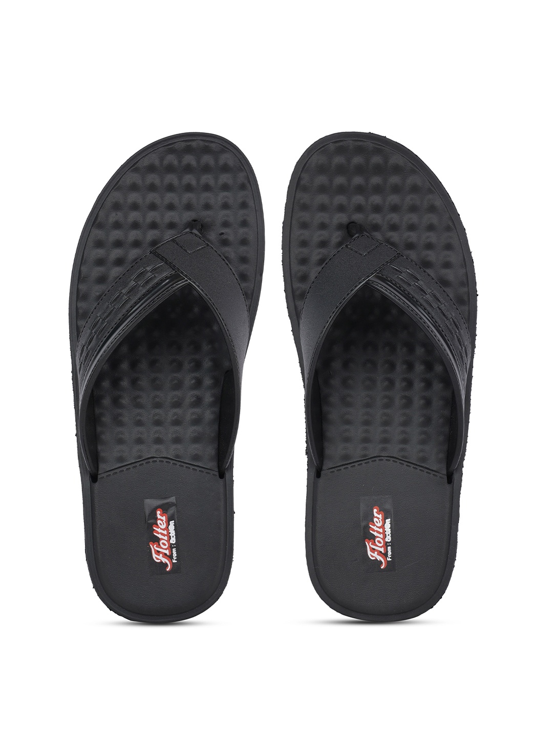 

Action Plus Men Black Rubber Thong Flip-Flops