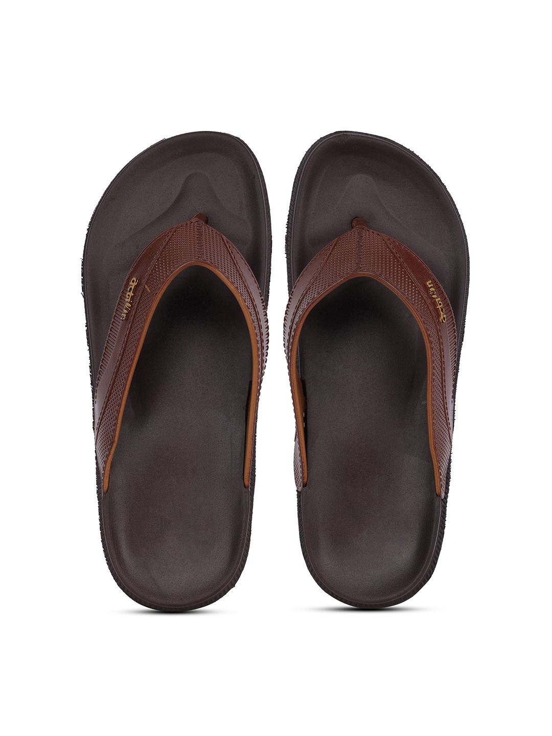 

Action Plus Men Rubber Thong Flip-Flops, Brown