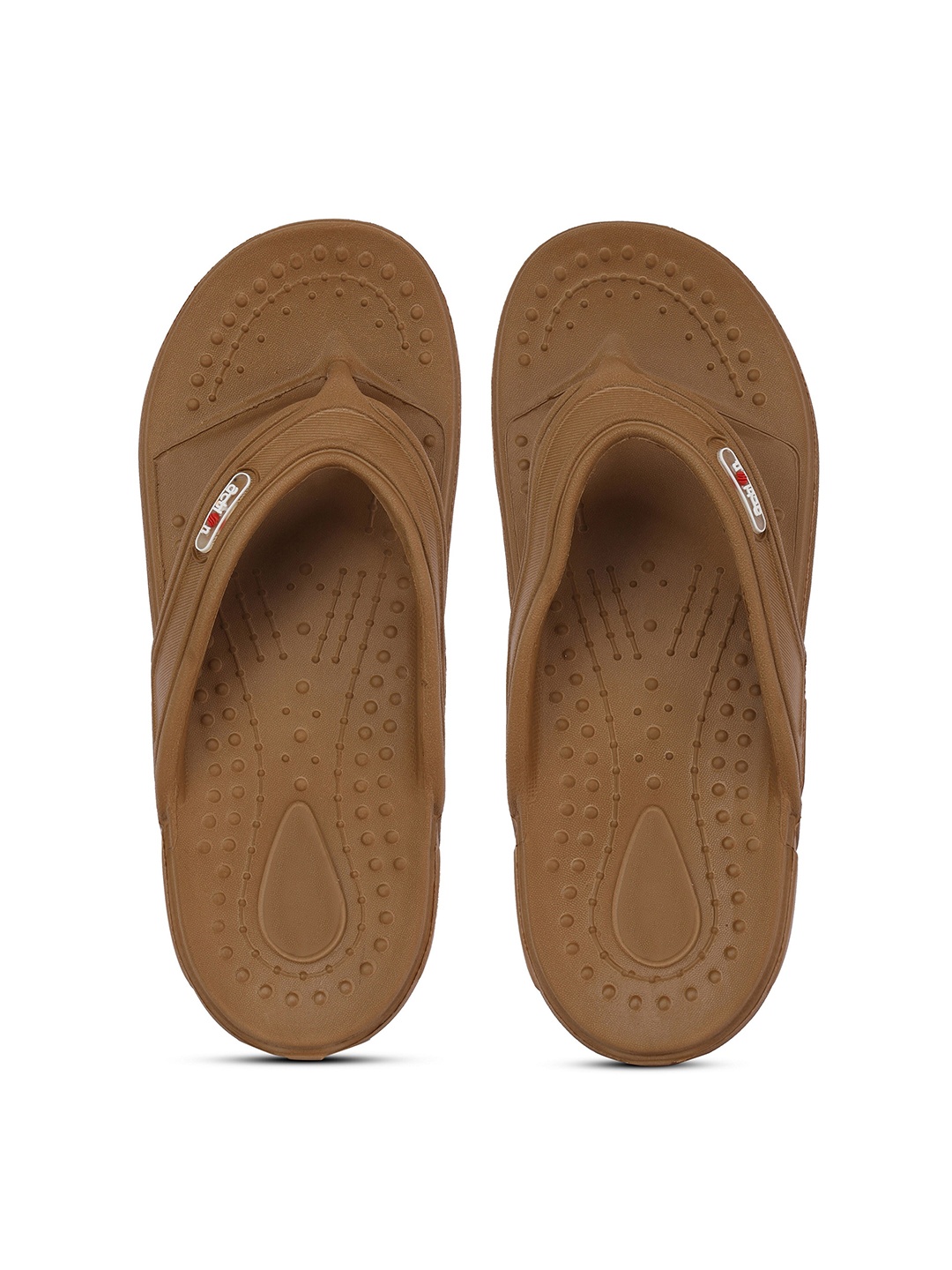 

Action Plus Men Rubber Thong Flip-Flops, Brown