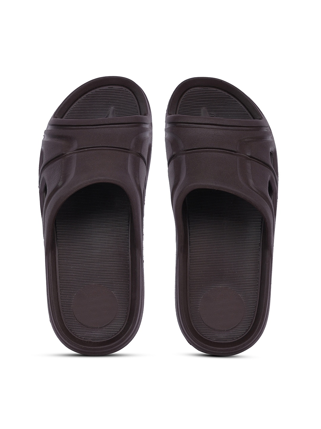 

Action Plus Men Rubber Sliders, Brown