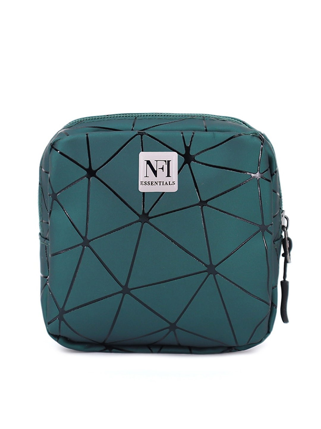 

NFI essentials Women Printed Water-Resistant Sanitary Napkin Pouch, Green