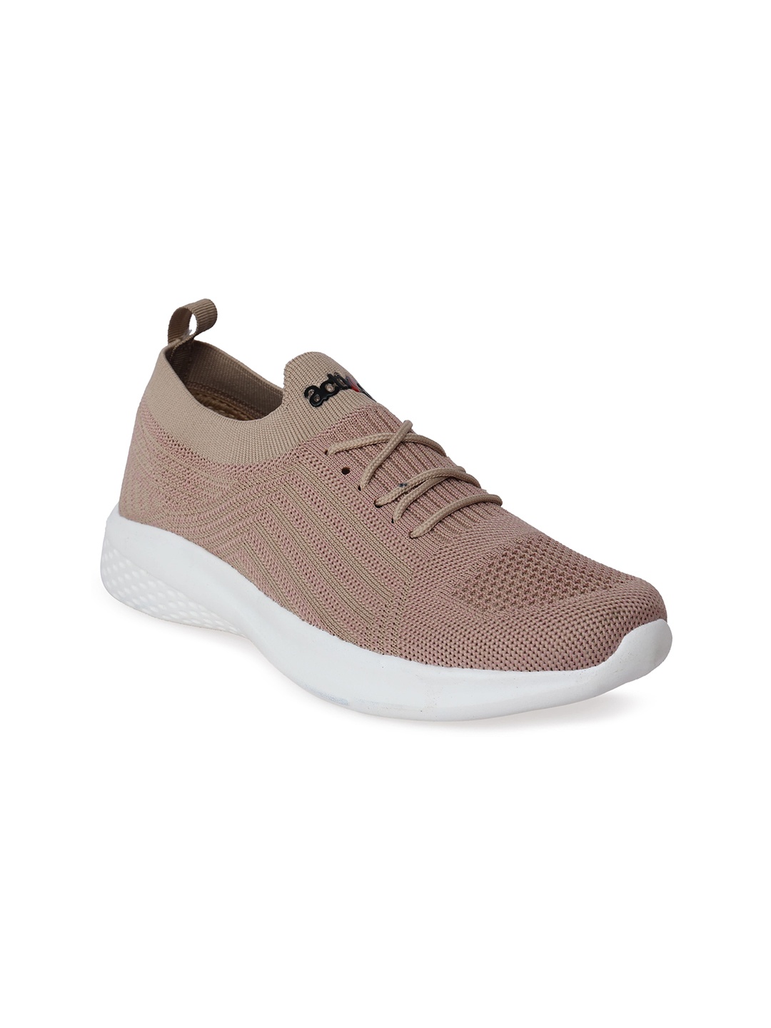 

Action EVA Flotter Women Woven Design Canvas Slip-On Sneakers, Peach