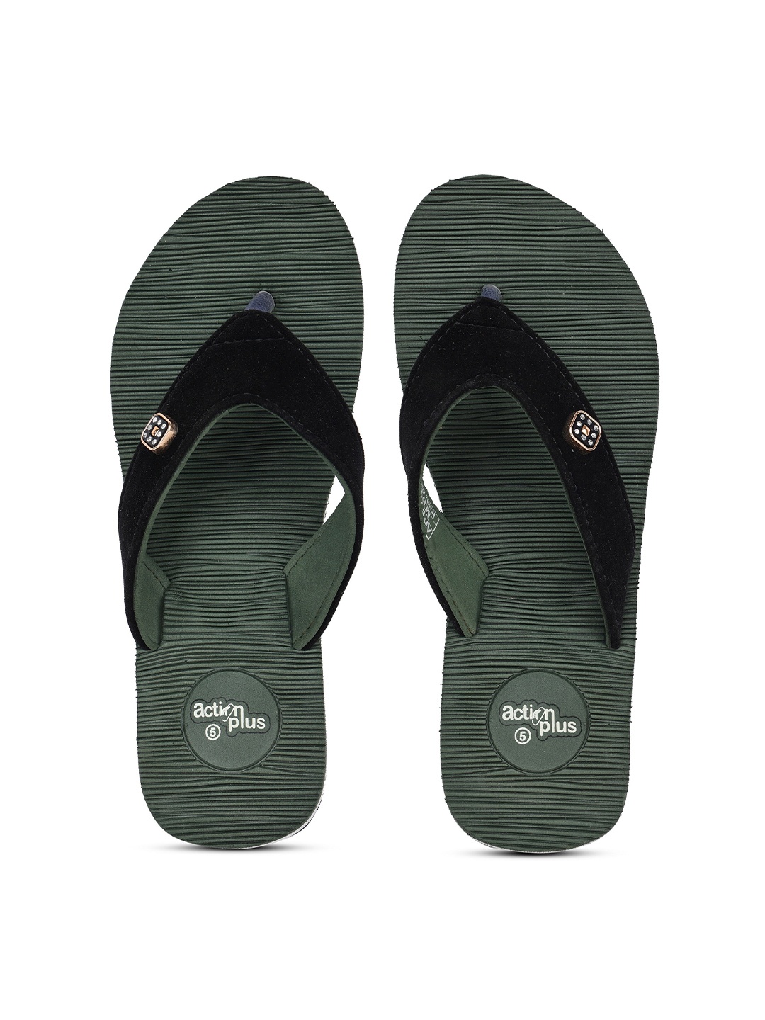 

Action EVA Flotter Women Rubber Thong Flip-Flops, Green