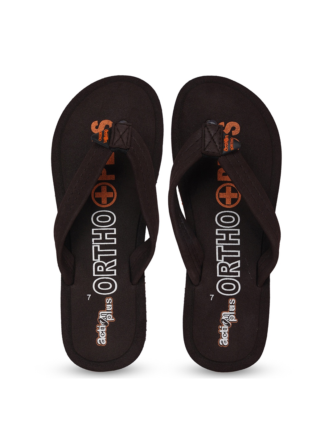 

Action EVA Flotter Women Printed Rubber Thong Flip-Flops, Brown