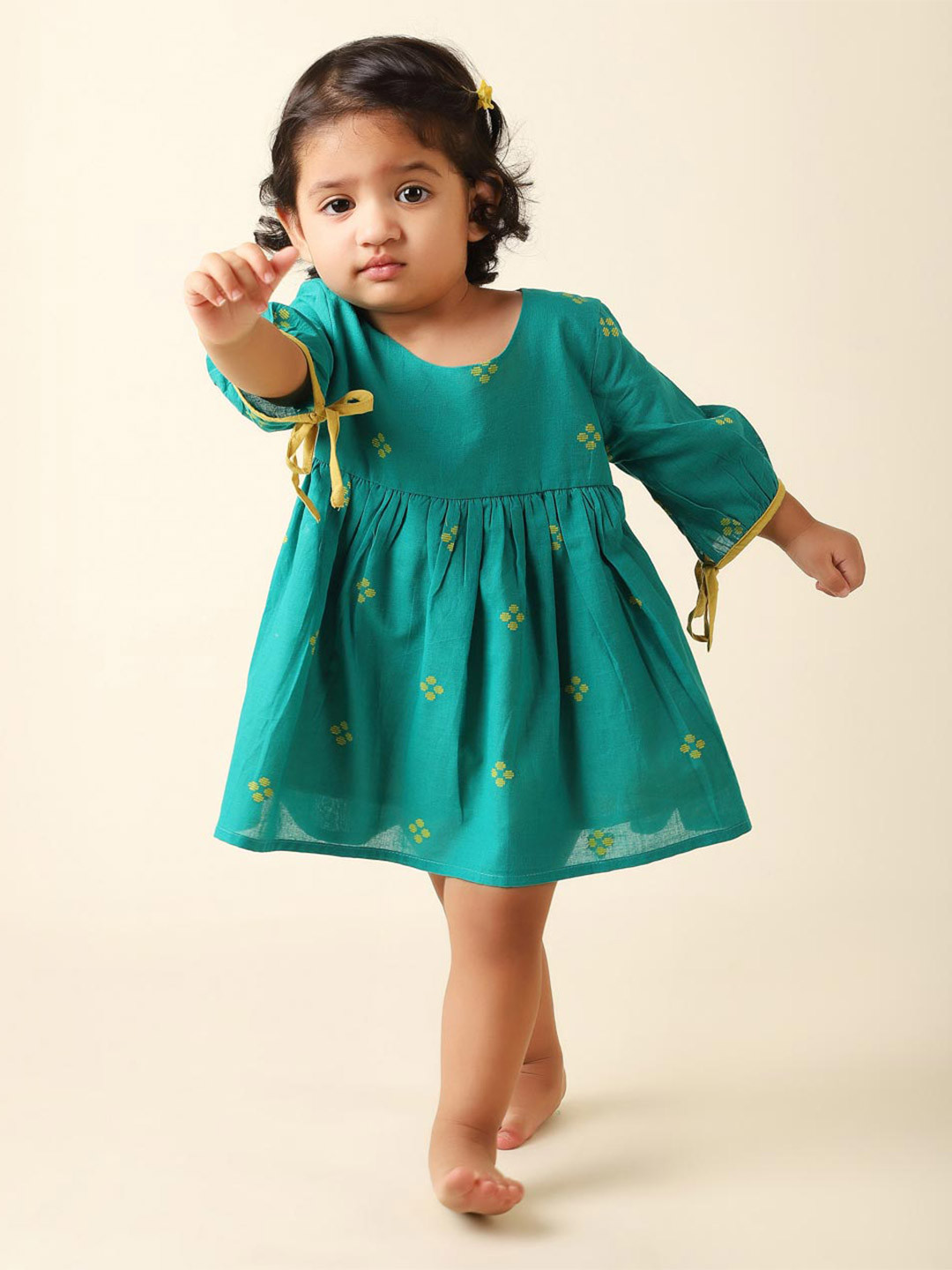 

Fabindia Teal Dress