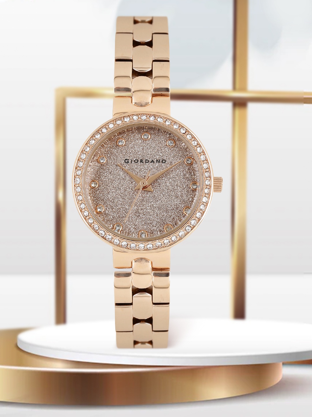 

GIORDANO Women Rose Gold-Toned Analogue Watch A2068-44