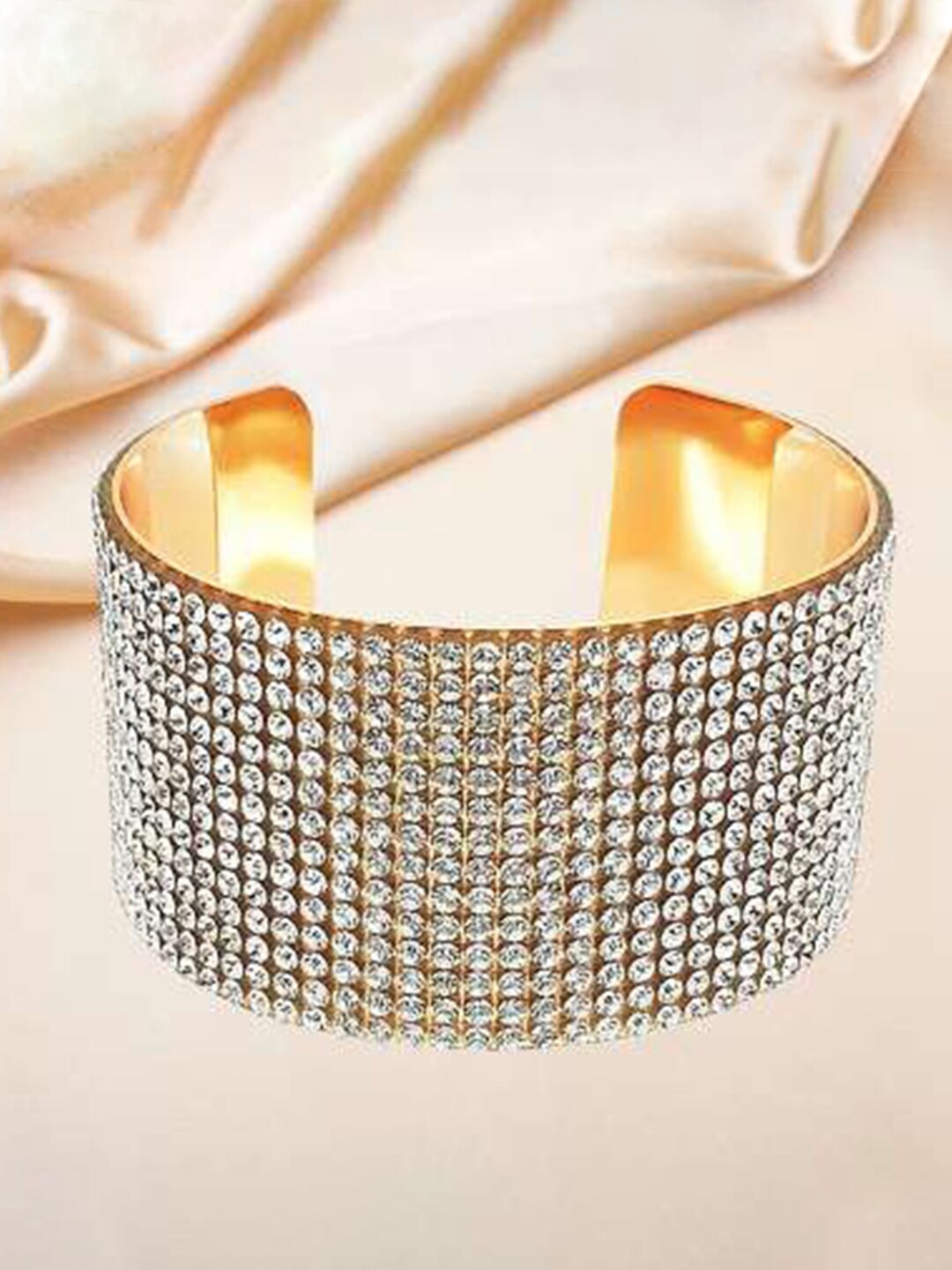 

YouBella Women Gold-Plated Cuff Bracelet