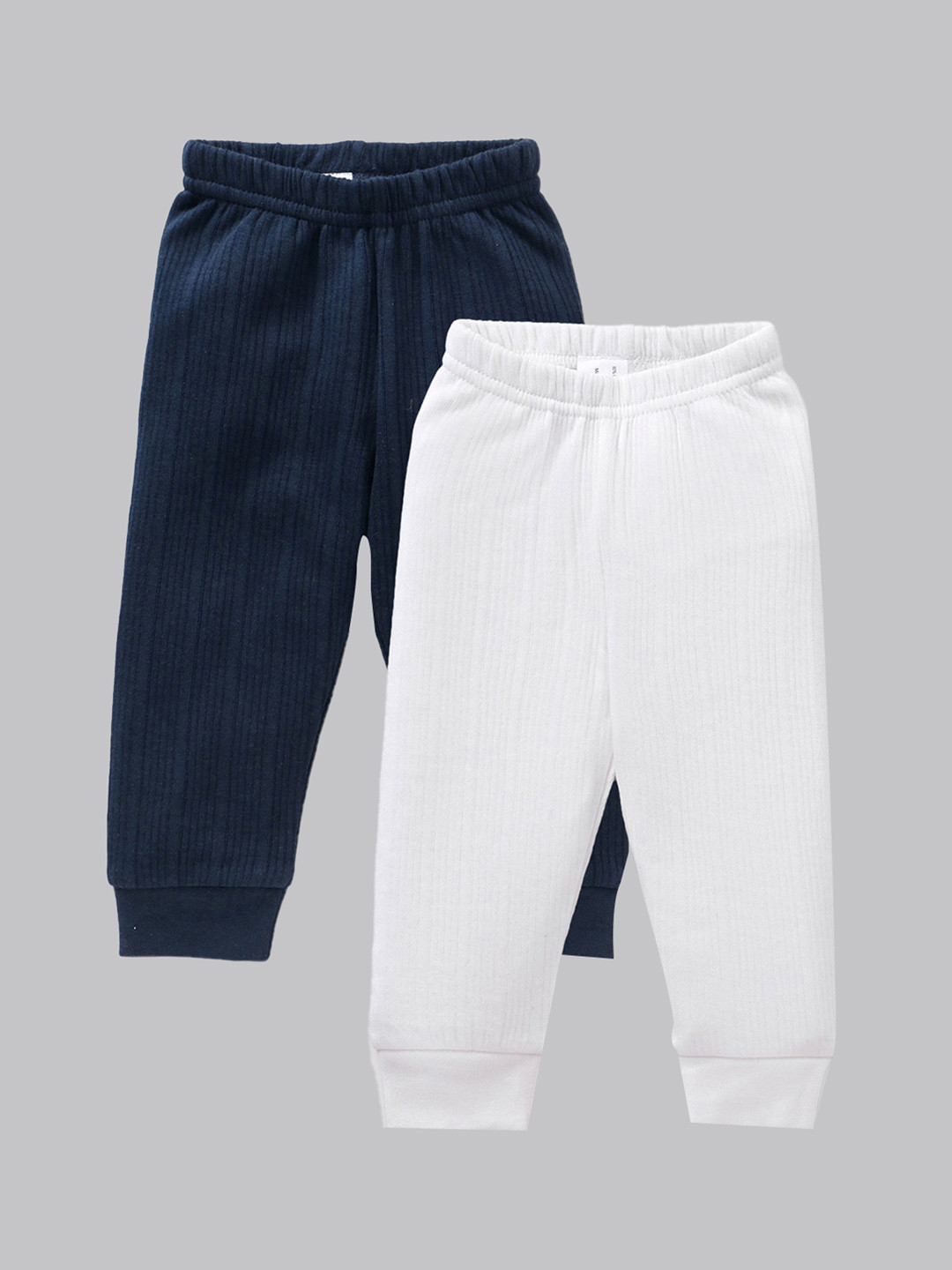 

Aerowarm Infants Kids Pack Of 2 Ribbed Thermal Bottoms, White