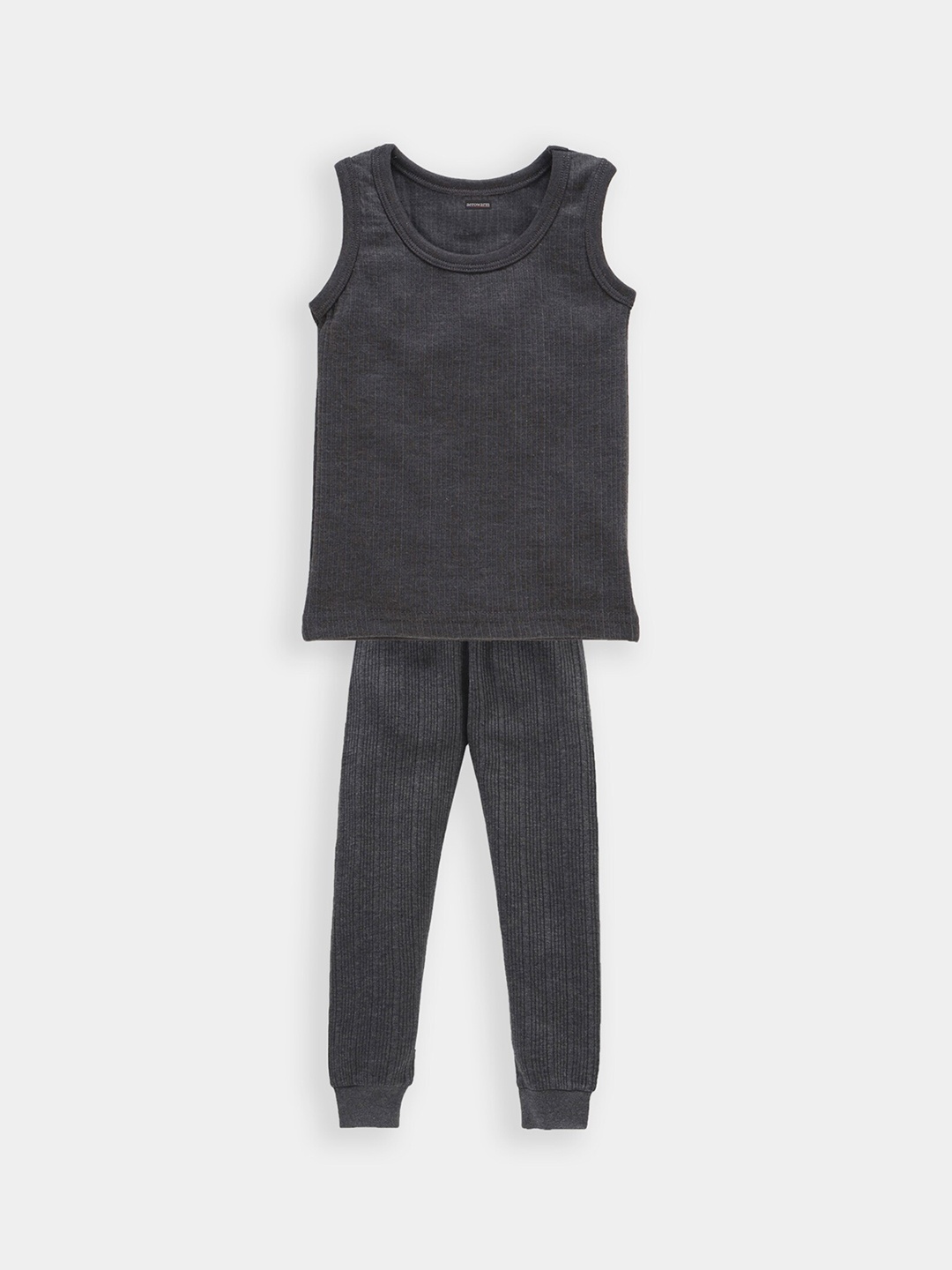 

Aerowarm Kids Ribbed Thermal Set, Charcoal