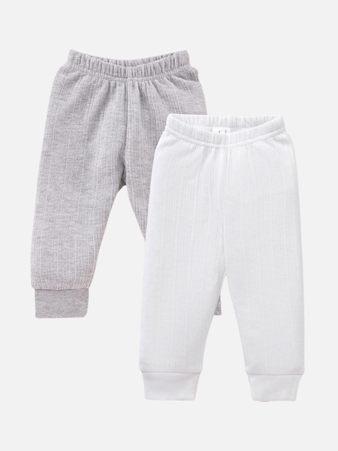 

Aerowarm Infants Kids Pack Of 2 Ribbed Thermal Bottoms, Grey