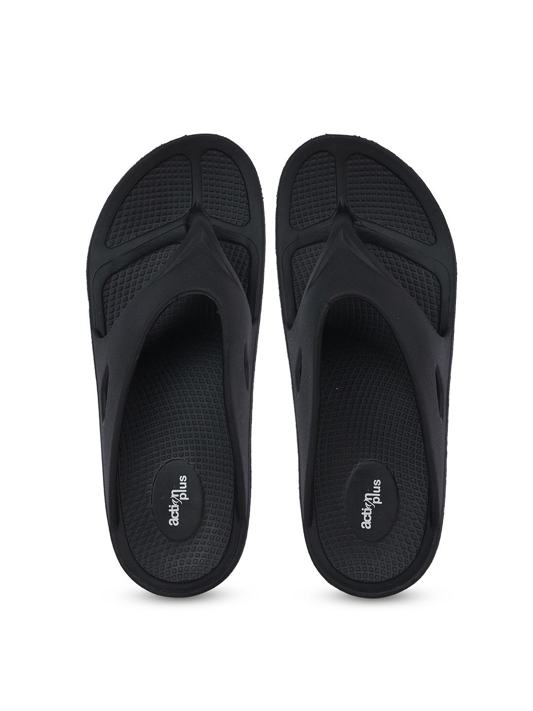 

Action EVA Flotter Men Rubber Thong Flip-Flops, Black