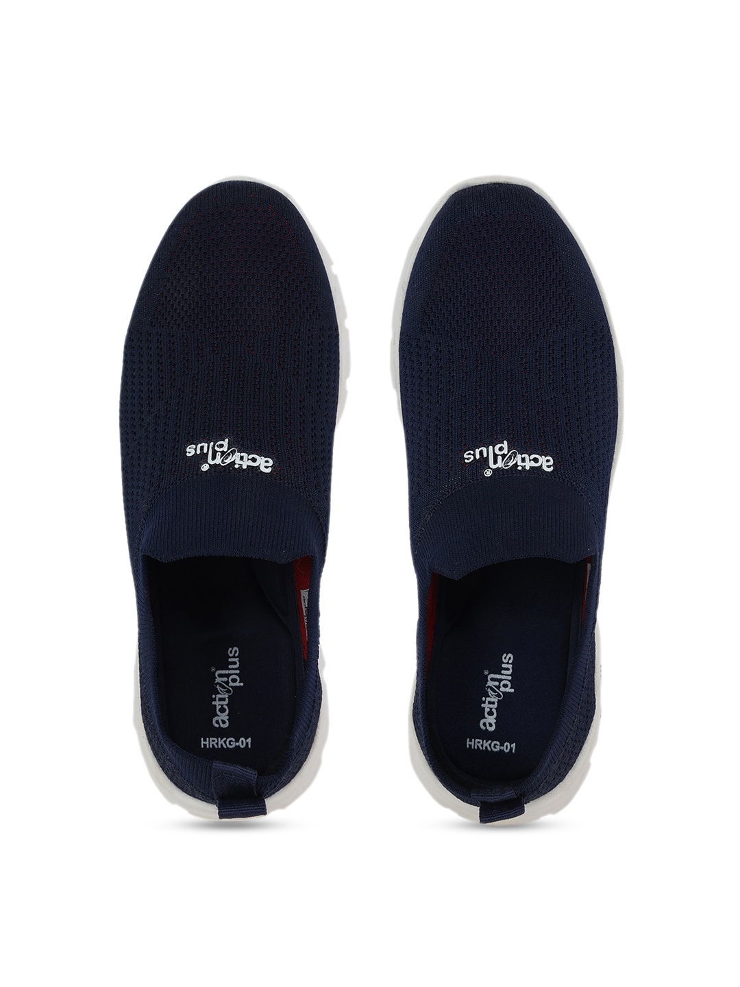 

Action EVA Flotter Men Woven Design Canvas Slip-On Sneakers, Navy blue