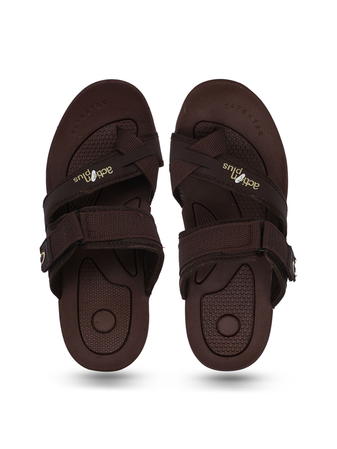 

Action EVA Flotter Men Velcro Comfort Sandals, Brown