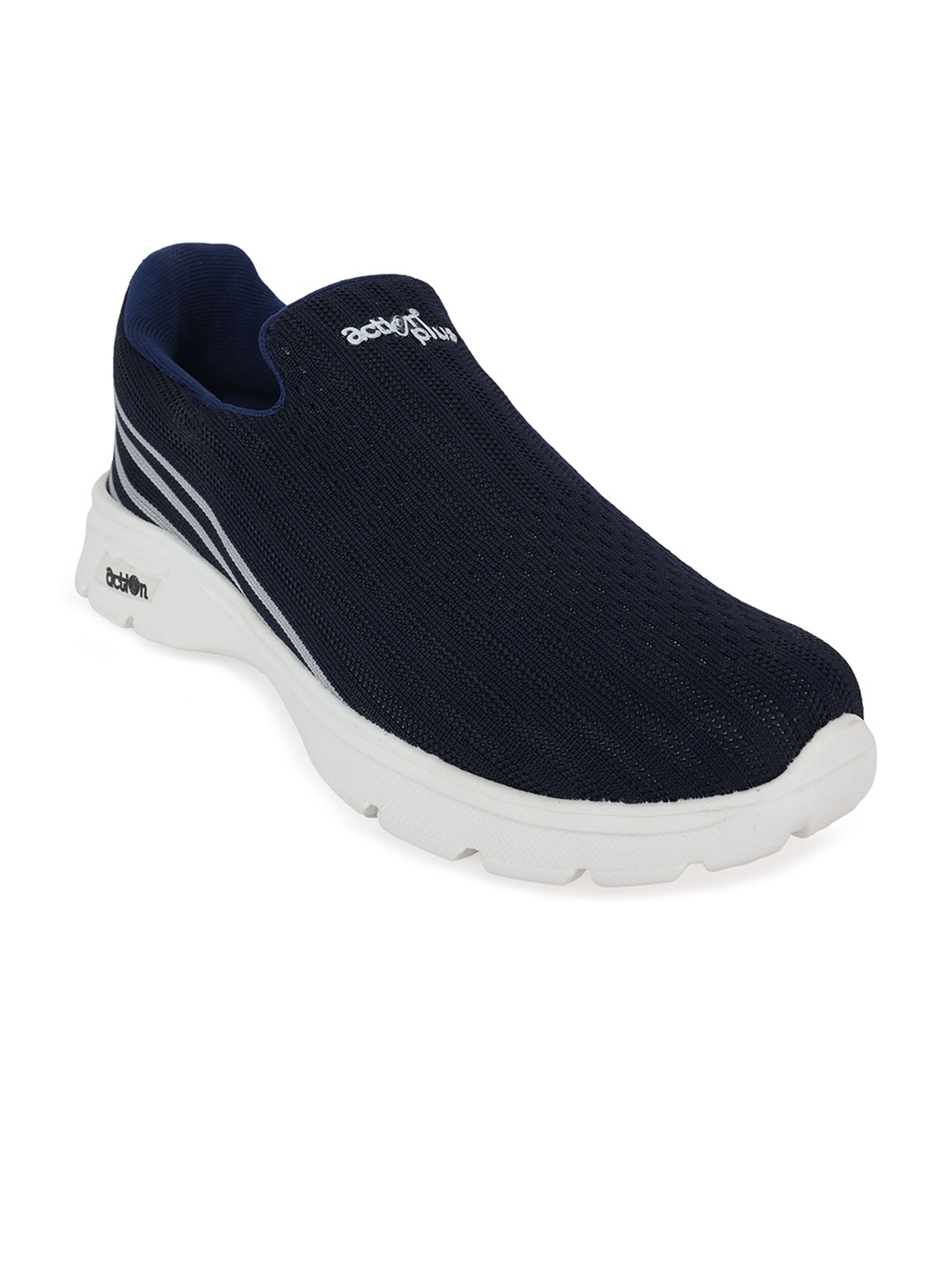 

Action EVA Flotter Men Woven Design Slip-On Sneakers, Navy blue