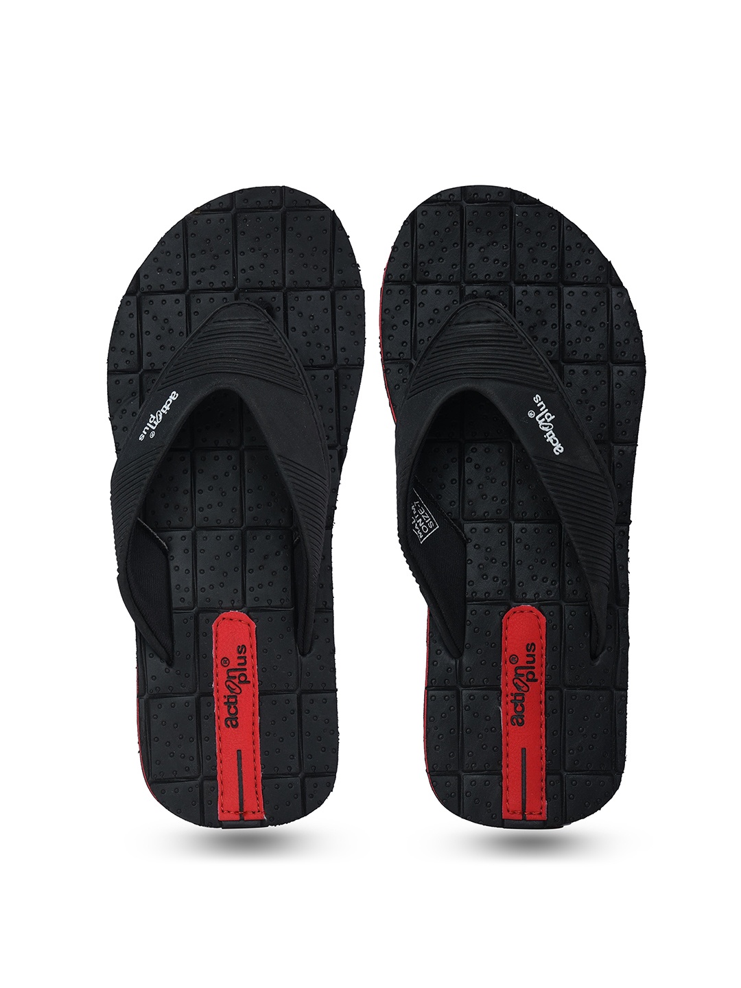 

Action EVA Flotter Men Self Design Thong Flip-Flops, Black