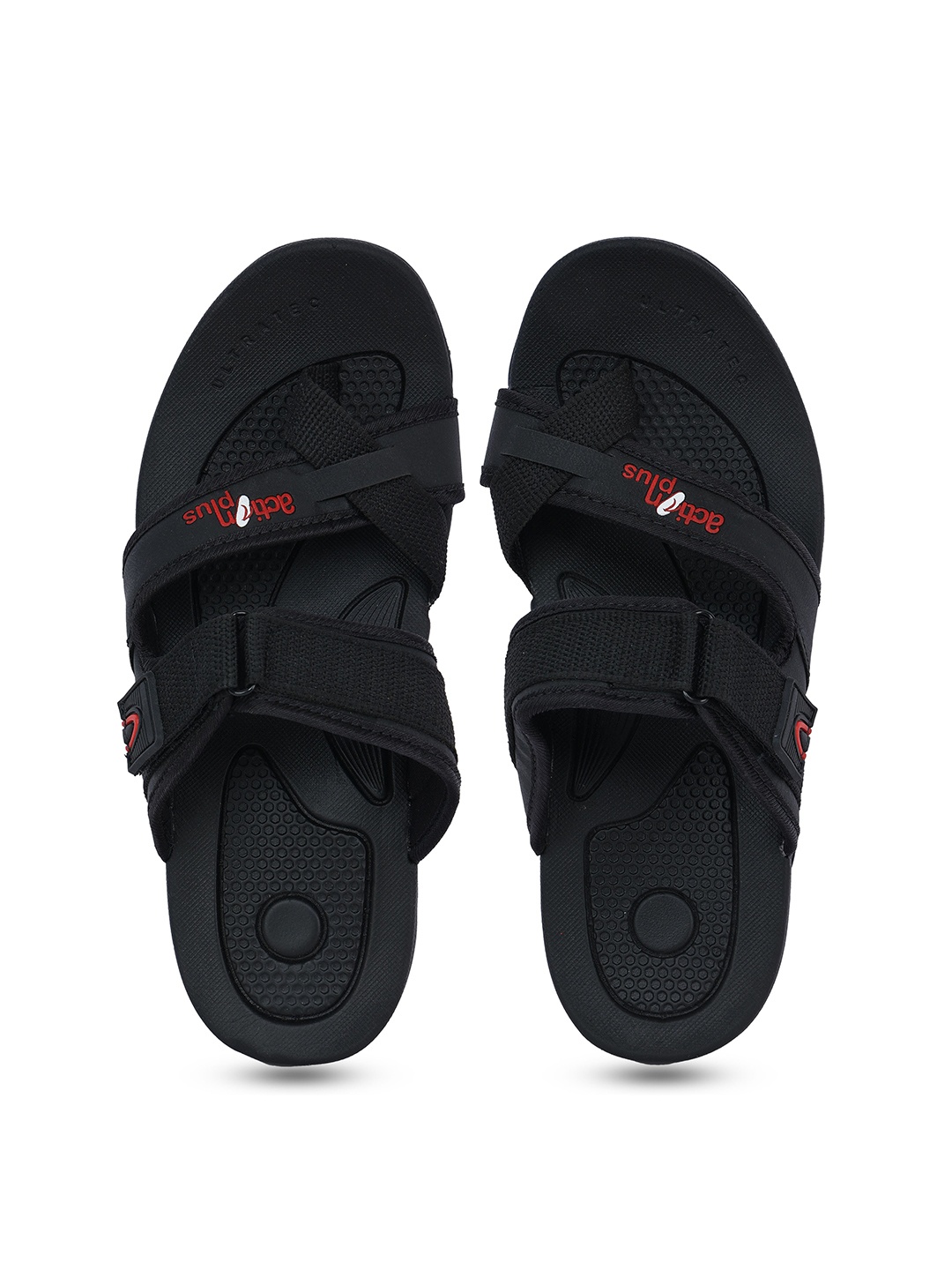 

Action EVA Flotter Men Velcro Comfort Sandals, Black