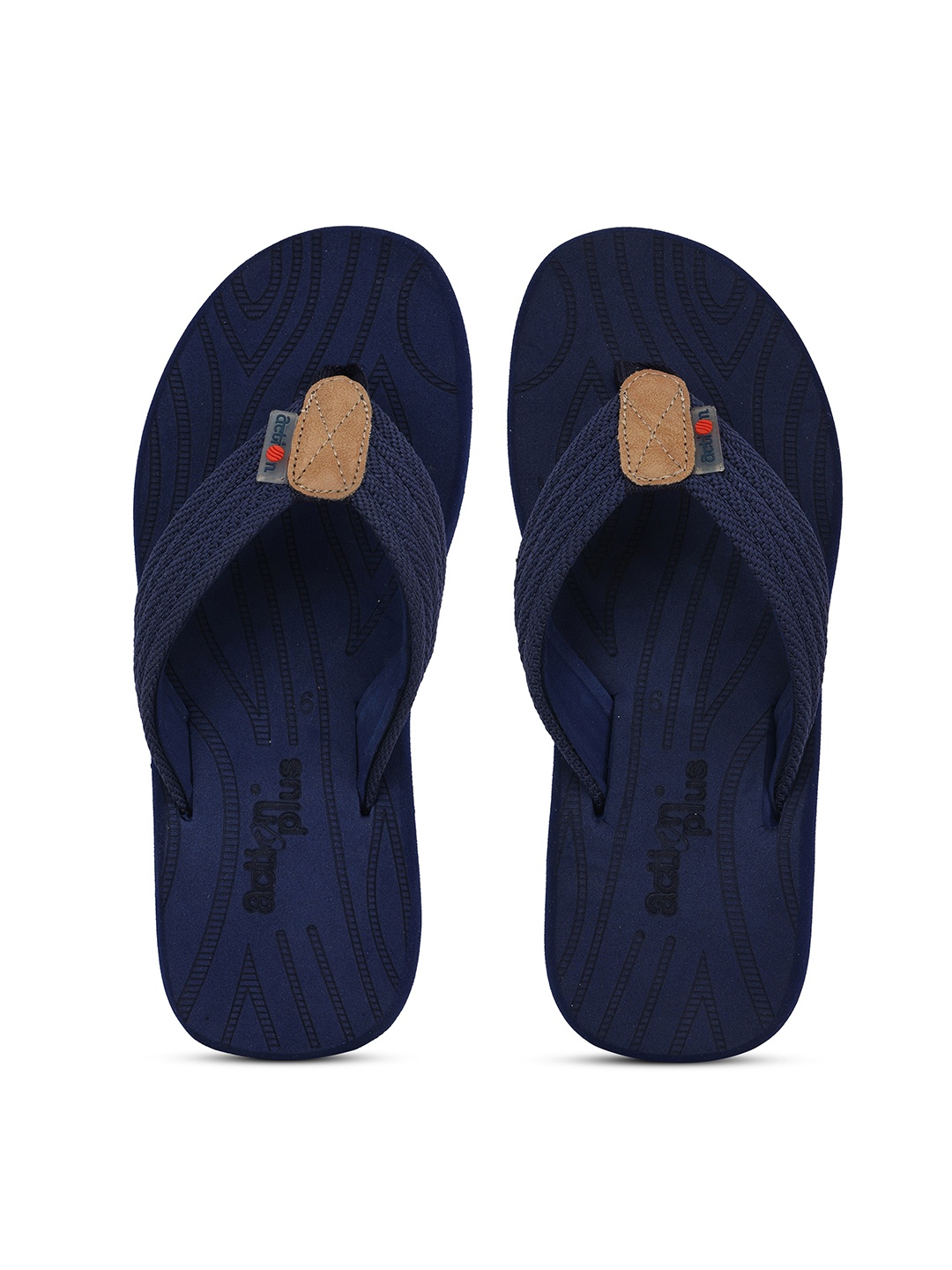 

Action EVA Flotter Men Rubber Thong Flip-Flops, Navy blue