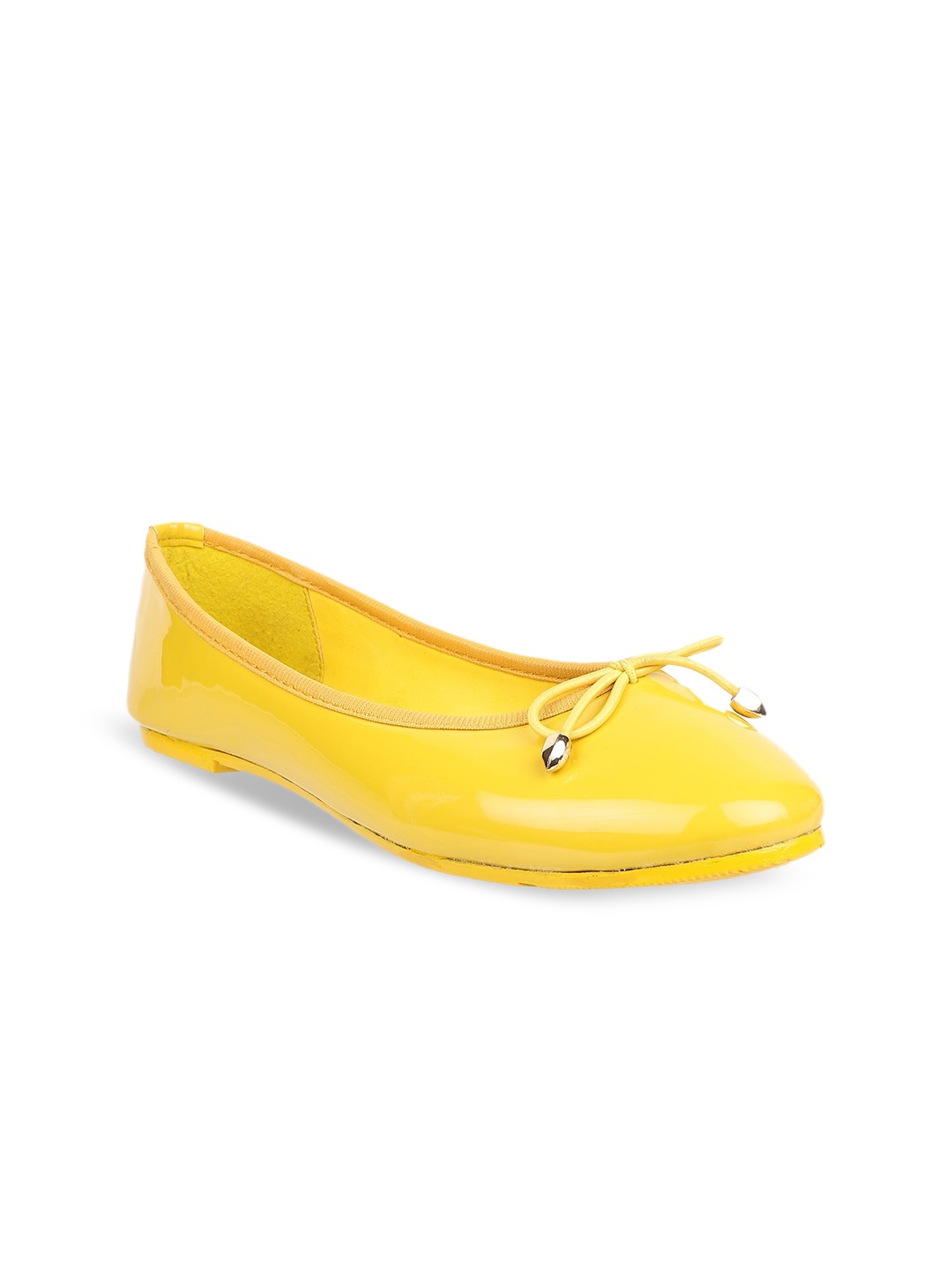 

Sherrif Shoes Women Ballerinas With Bows, Mustard