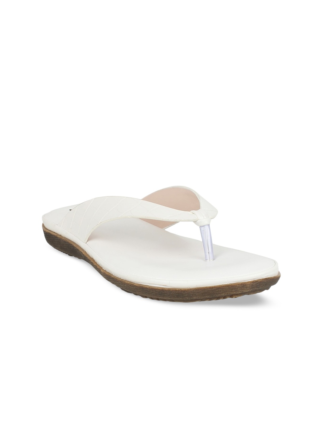 

Sherrif Shoes Women Open Toe Flats, White