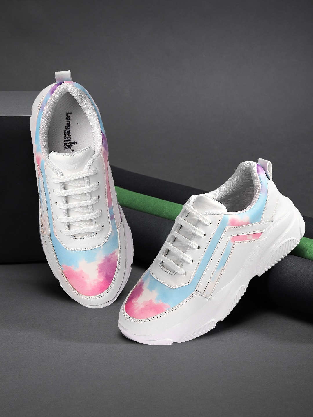 

Longwalk Women Colourblocked Lightweight Sneakers, White