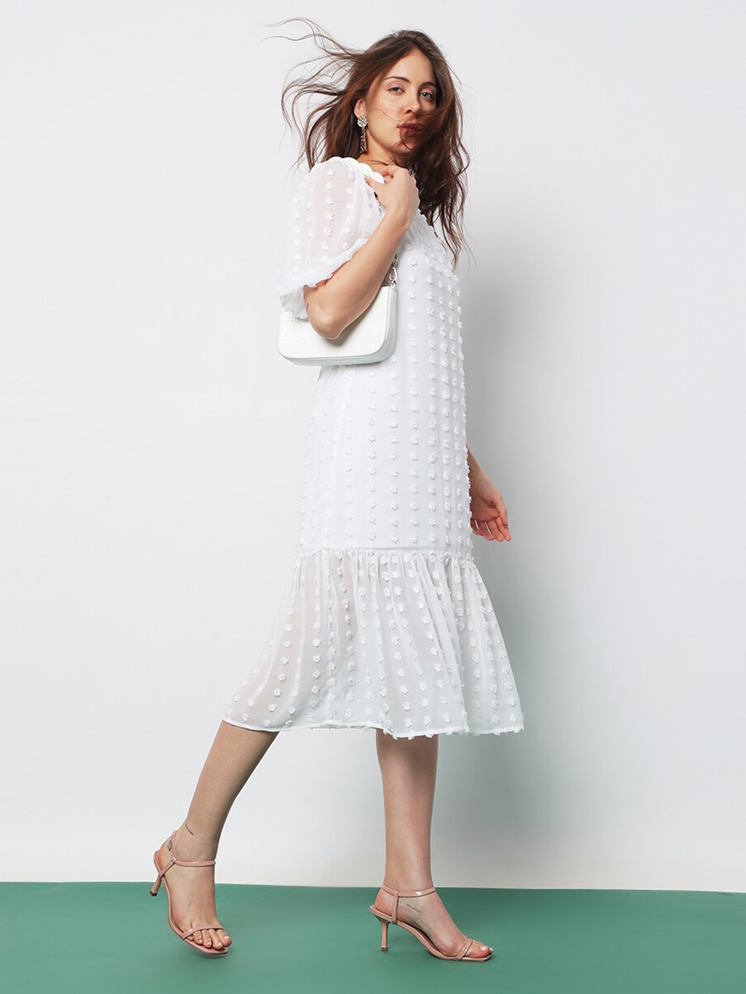 

Vero Moda A-Line Midi Dress, White