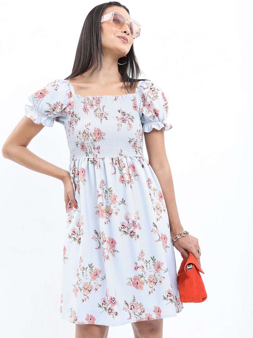 

KETCH Floral Printed Dress, Blue