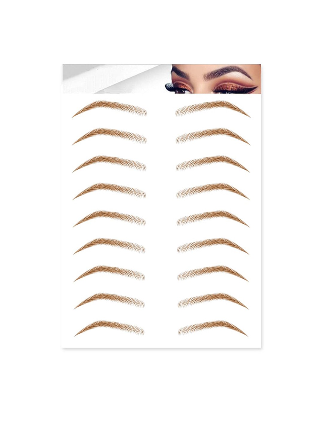 

S.A.V.I. 9 Pairs Natural Brown Eyebrow Long Lasting Tattoos